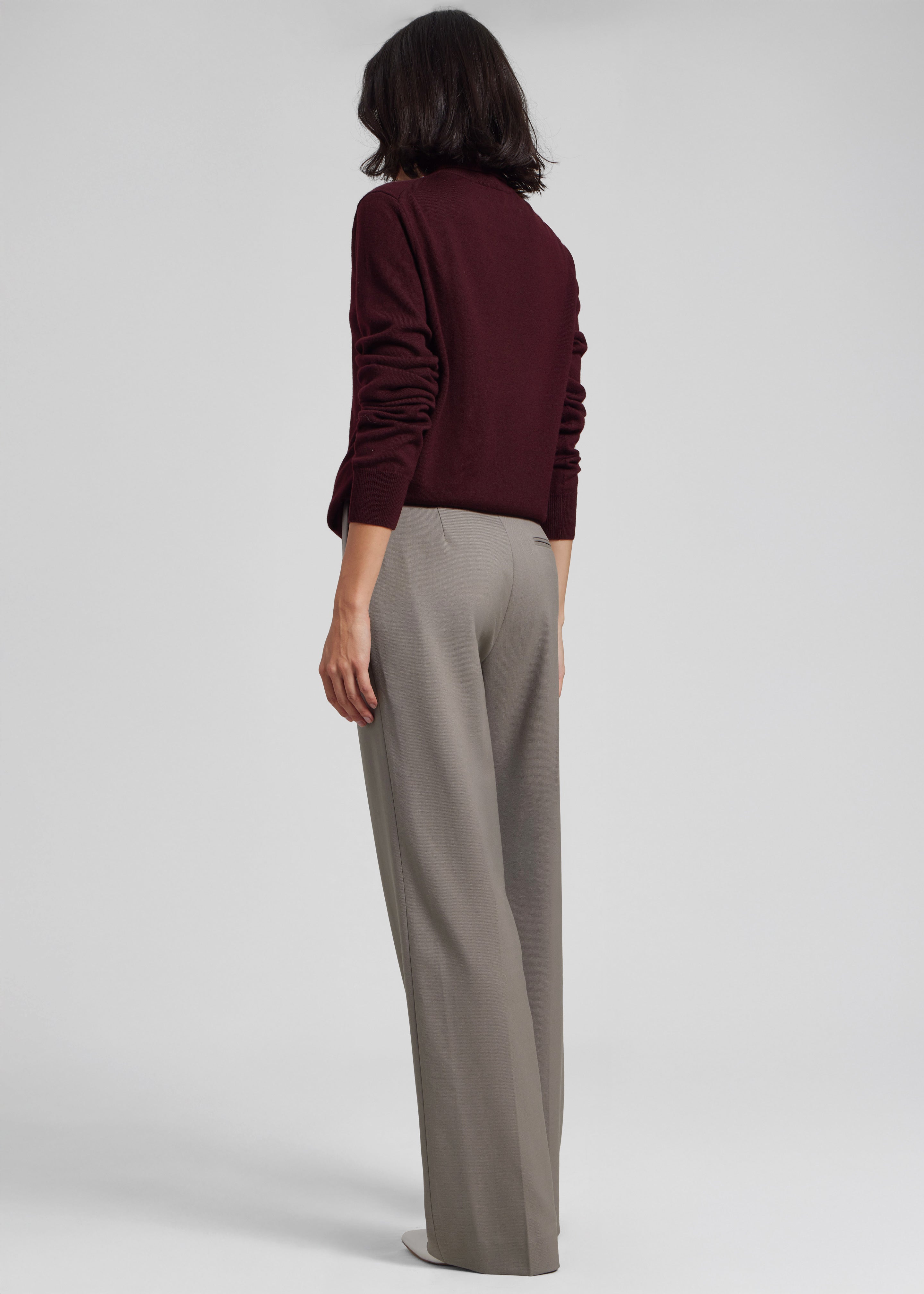 Eve Thin Turtleneck Sweater - Burgundy - 7
