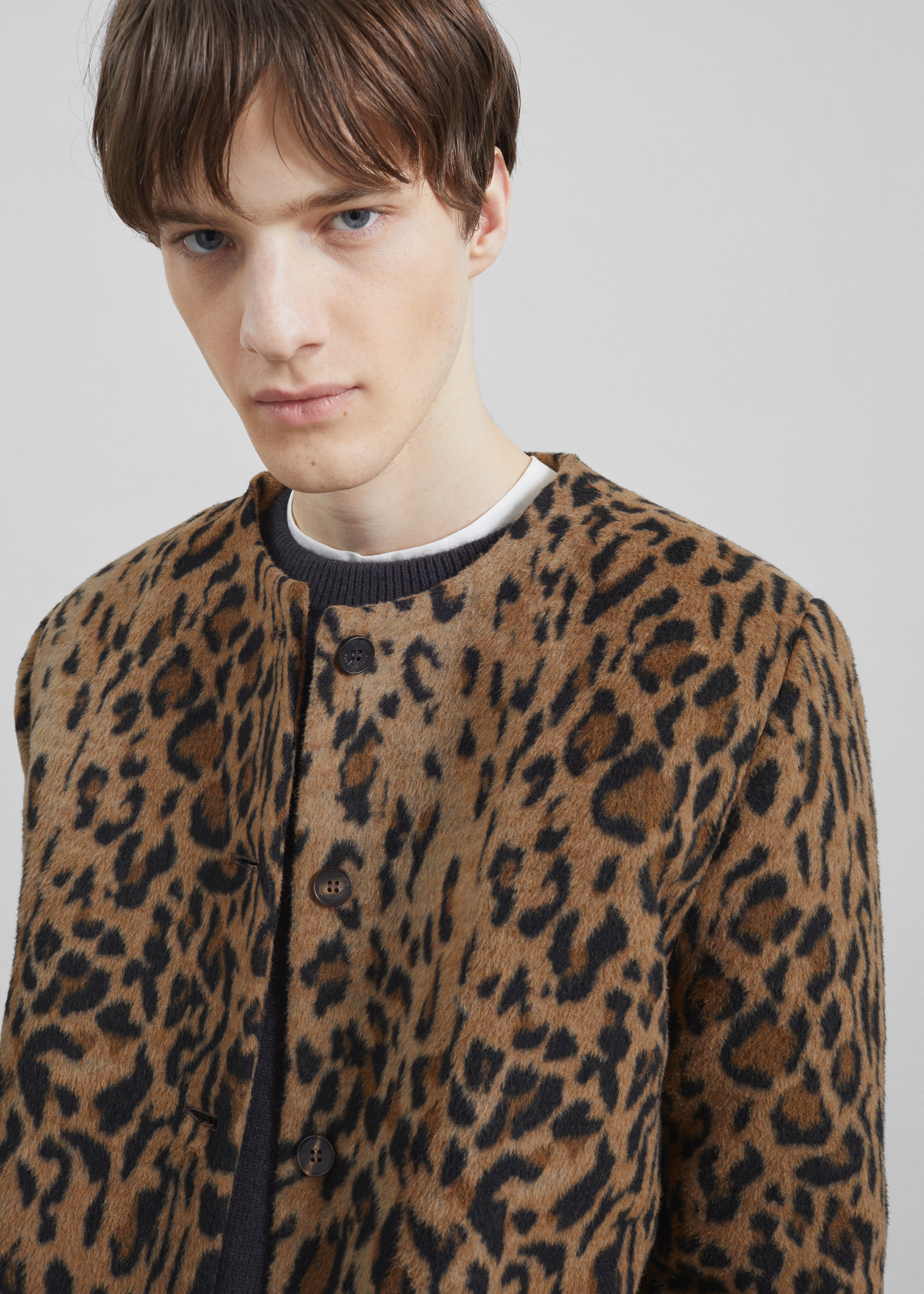 Evolene Boxy Jacket - Leopard Brown - 12