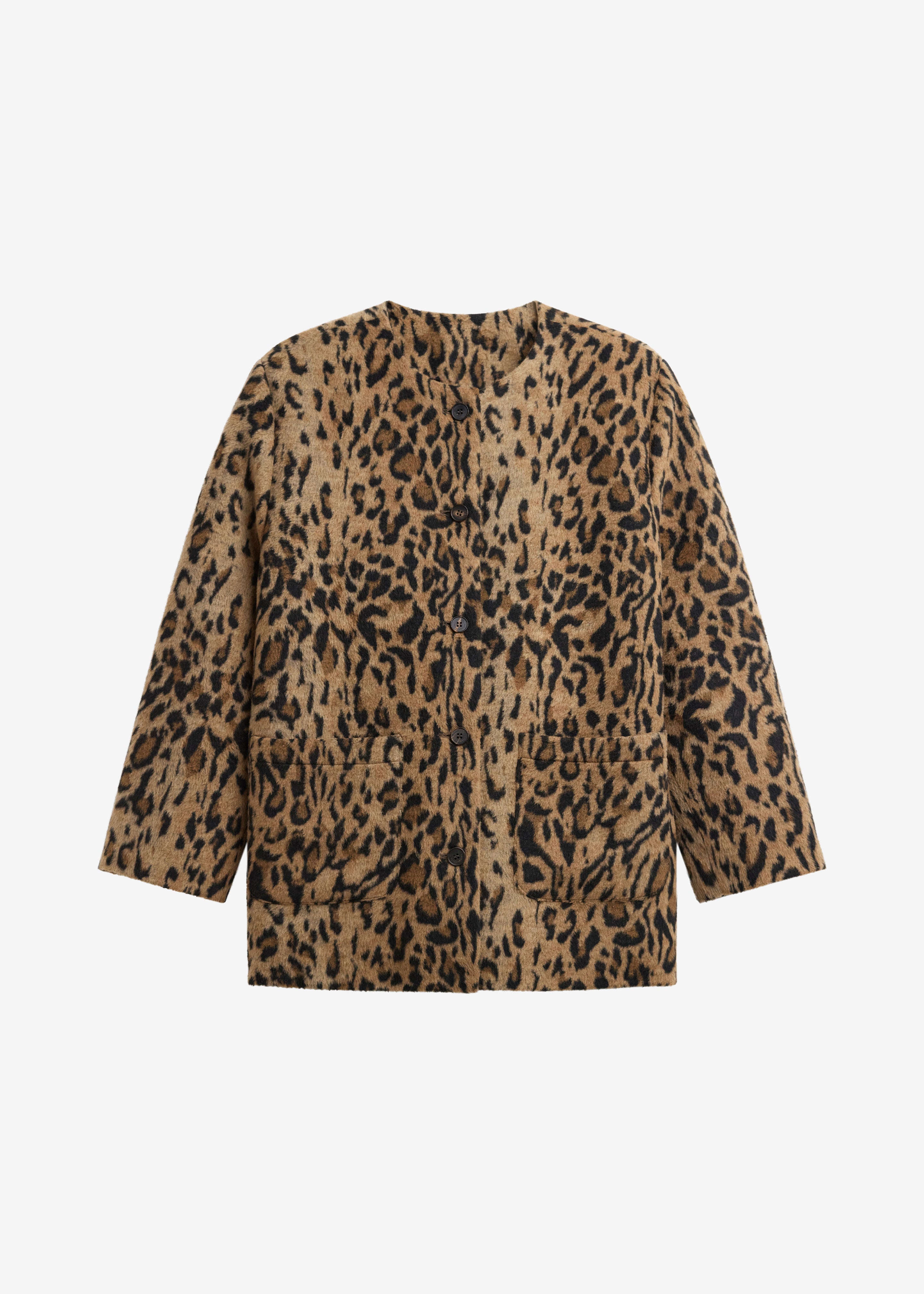 Evolene Boxy Jacket - Leopard Brown - 13