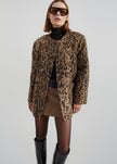 Evolene Boxy Jacket - Leopard Brown