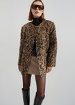 Evolene Boxy Jacket - Leopard Brown