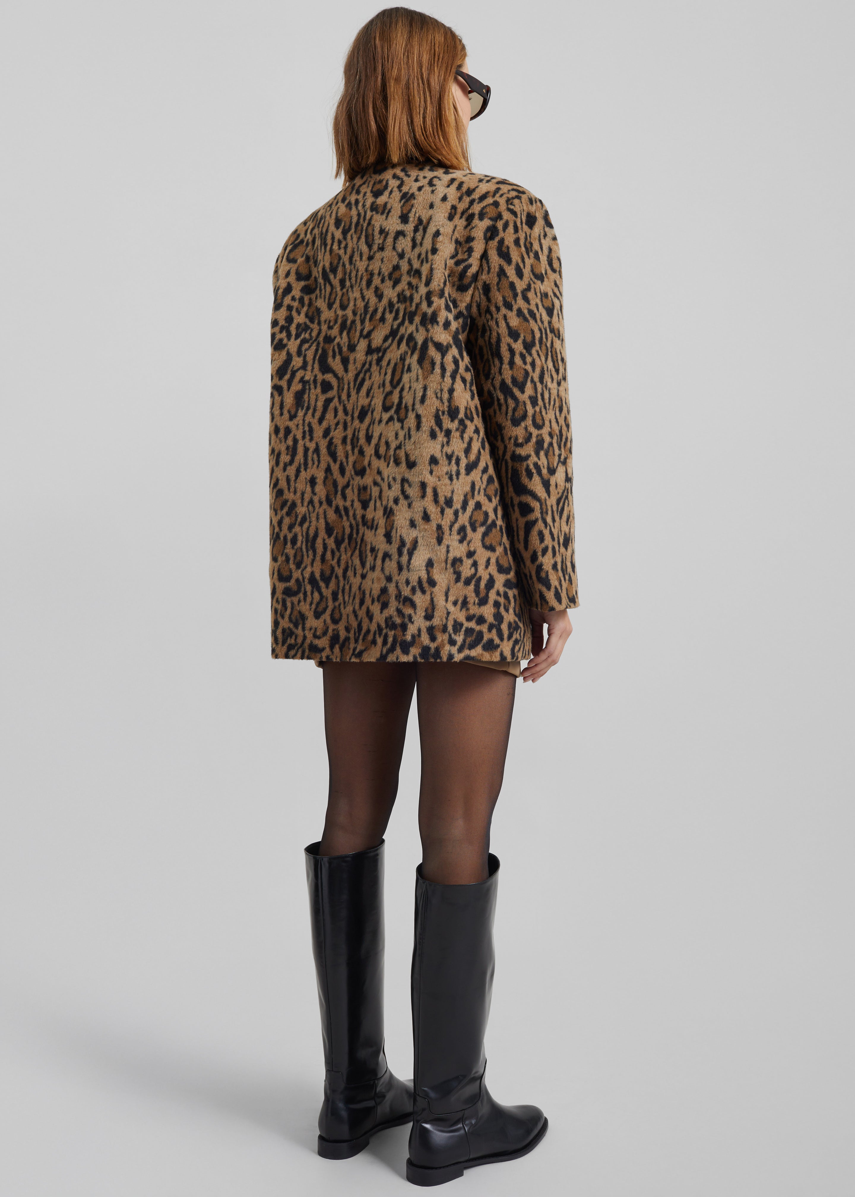 Evolene Boxy Jacket - Leopard Brown – The Frankie Shop Europe