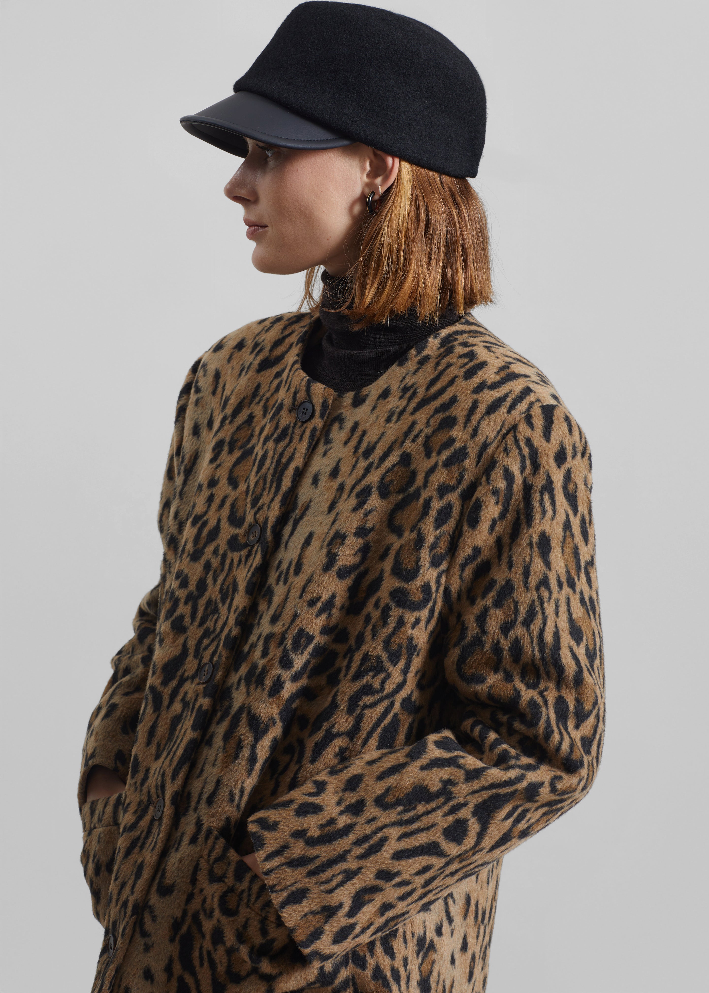 Evolene Boxy Jacket - Leopard Brown - 5