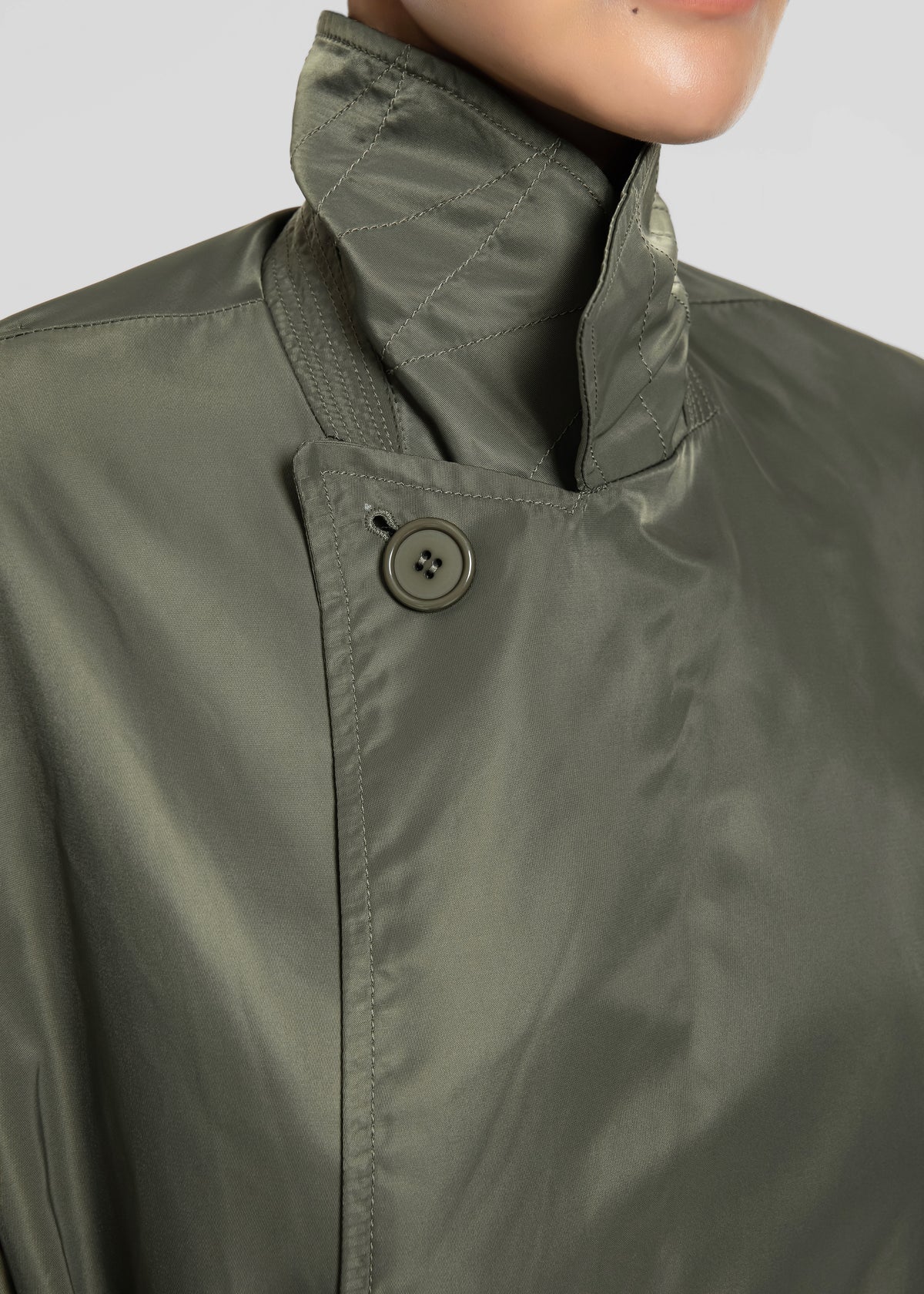 Eymi Technical Trench Coat - Olive