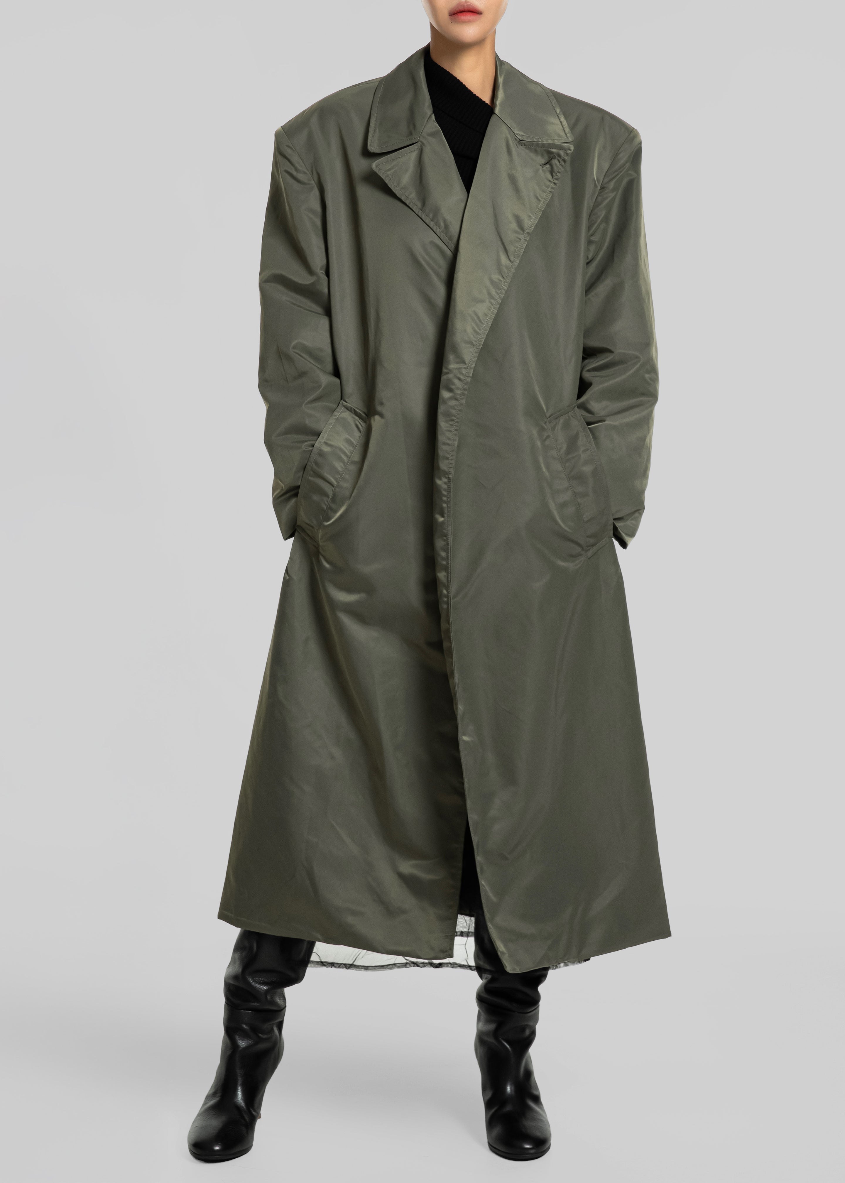 Eymi Technical Trench Coat - Olive – The Frankie Shop Europe