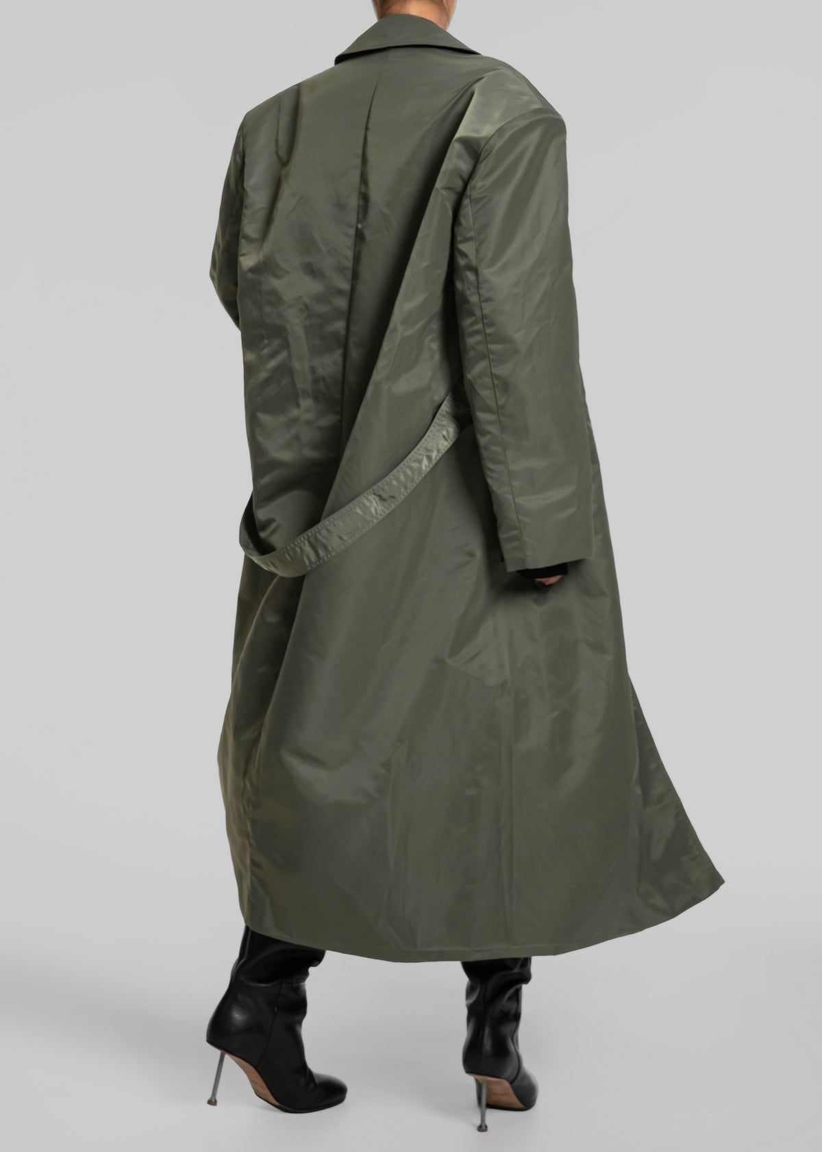 Eymi Technical Trench Coat - Olive