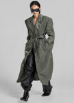 Eymi Technical Trench Coat - Olive