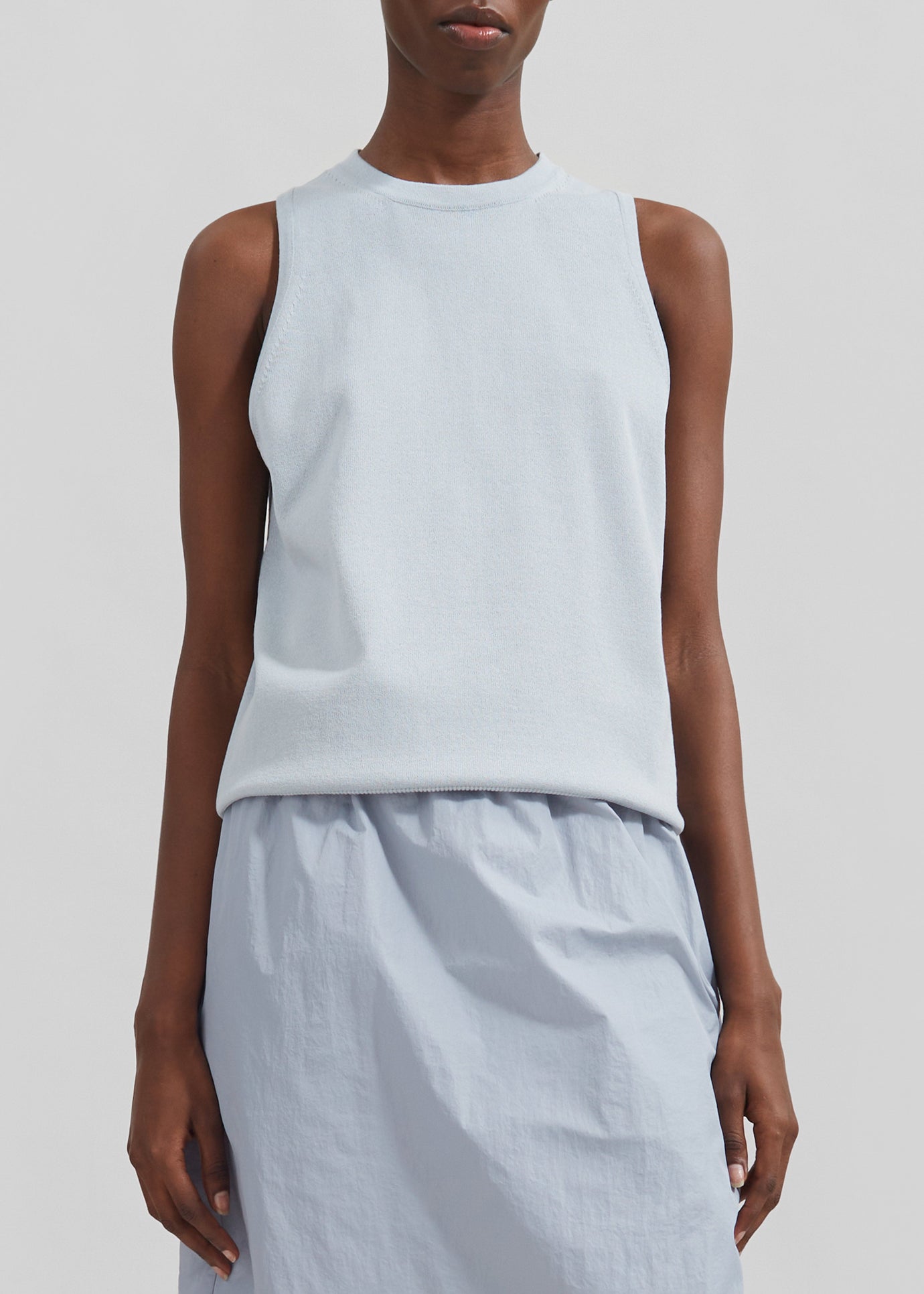 Eza Tank Top - Dusty Blue - 1