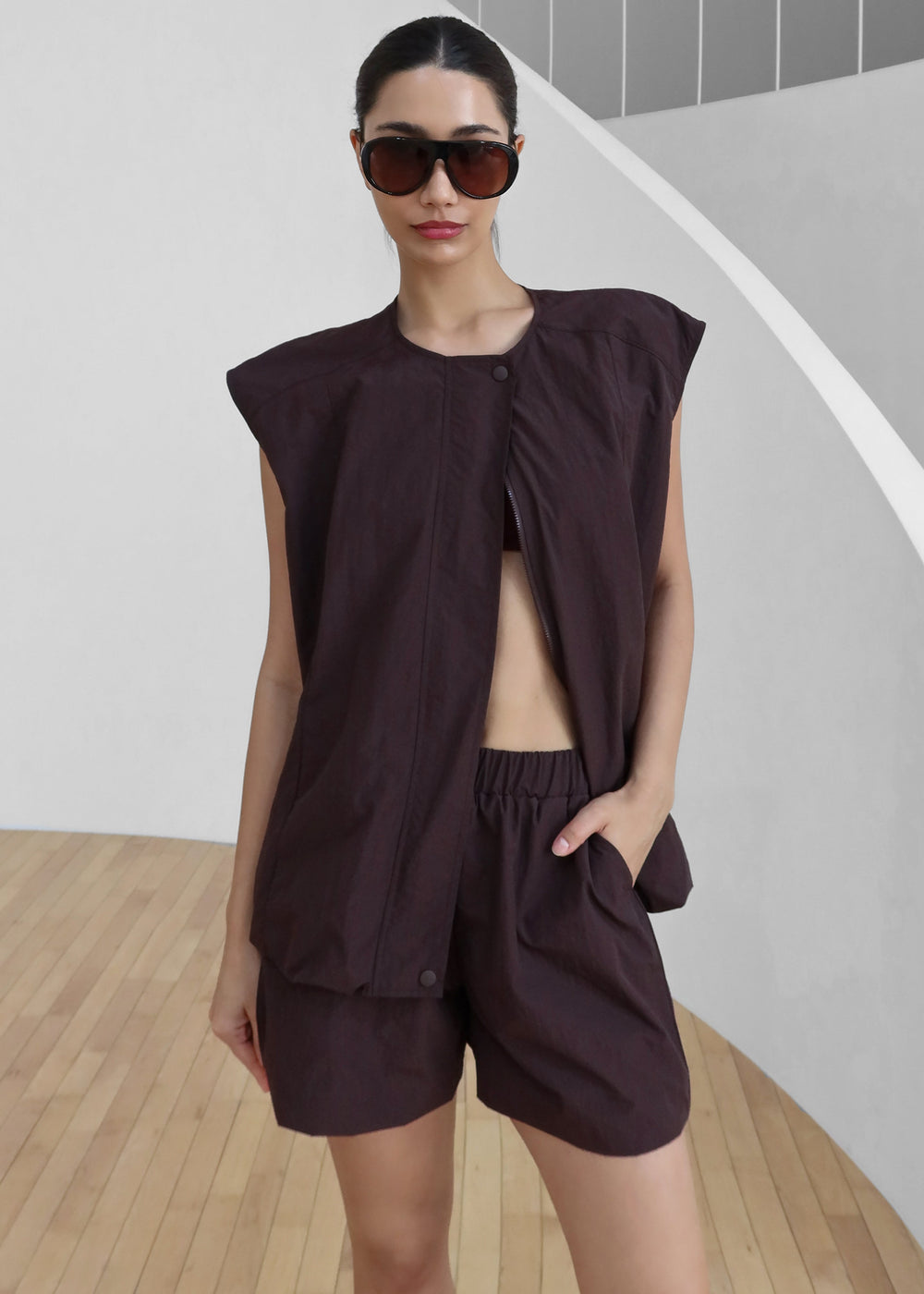 Faenza Vest - Burgundy
