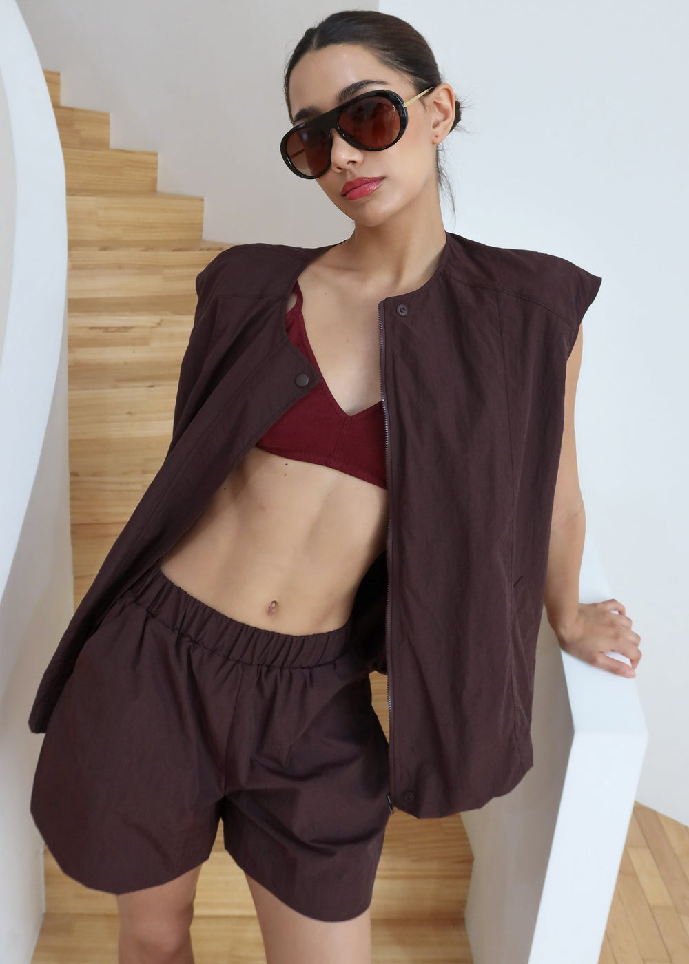 Faenza Boxer Shorts - Burgundy - 1