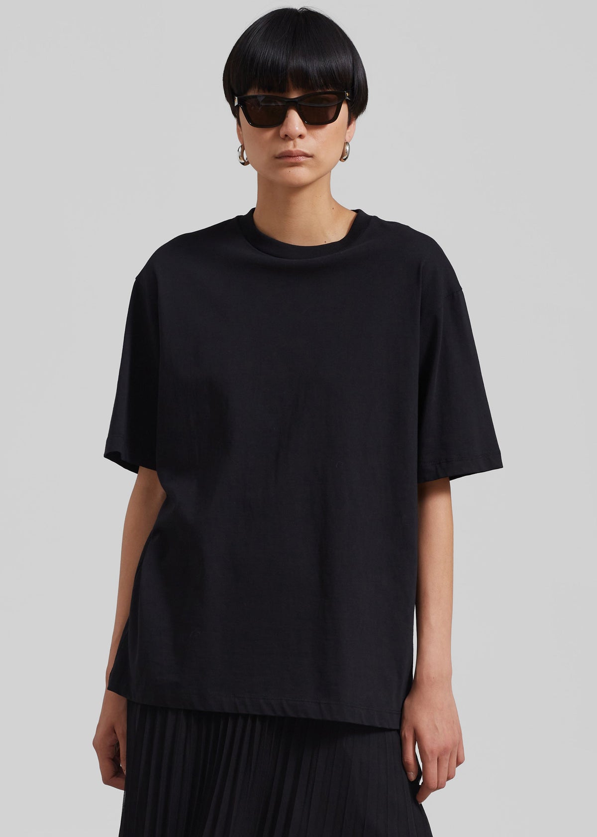 Faro Boxy Tee - Black - 1
