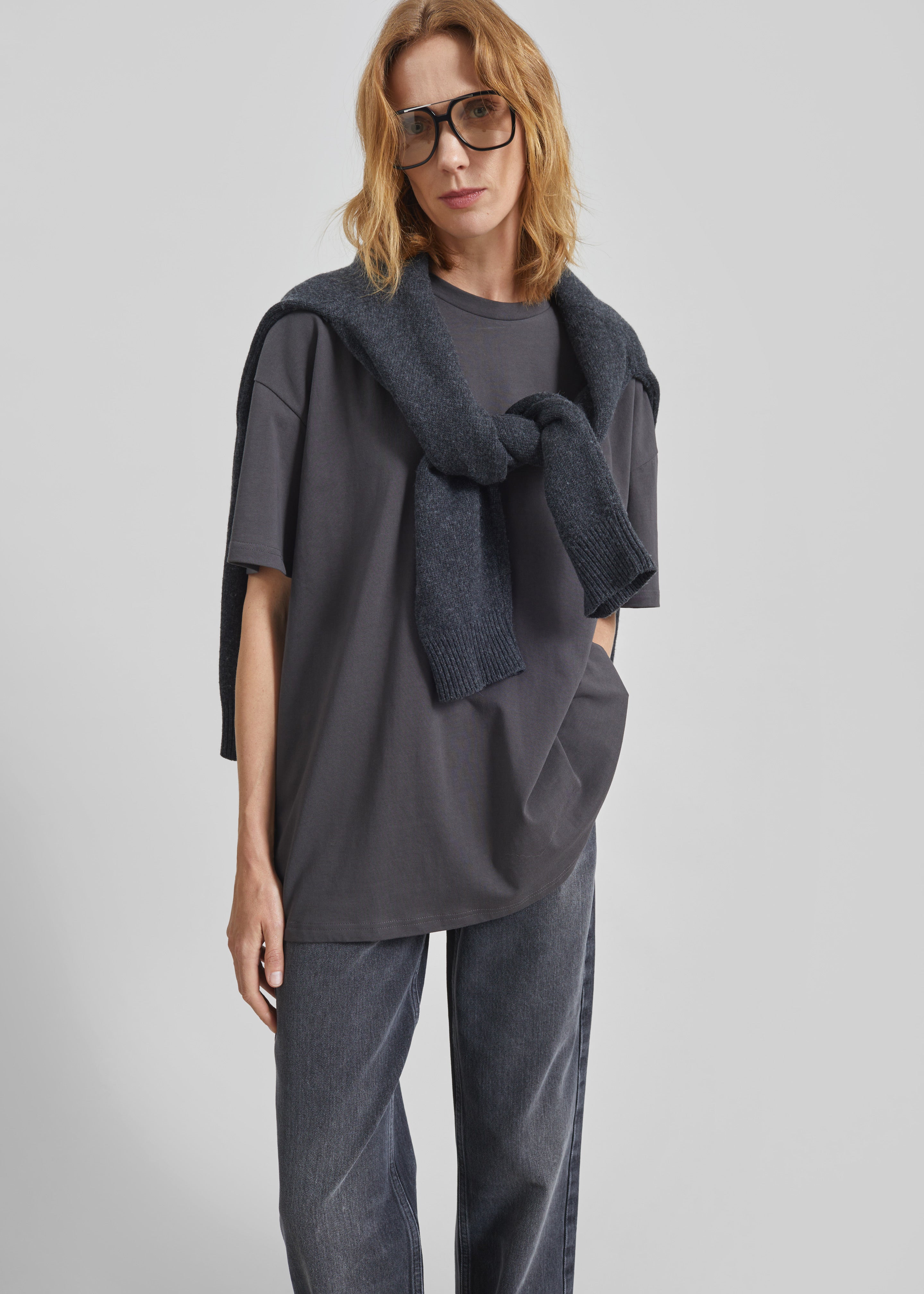 Faro Boxy Tee - Charcoal - 3