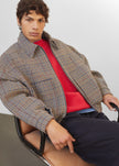Felix Wool Jacket - Beige Glen Plaid