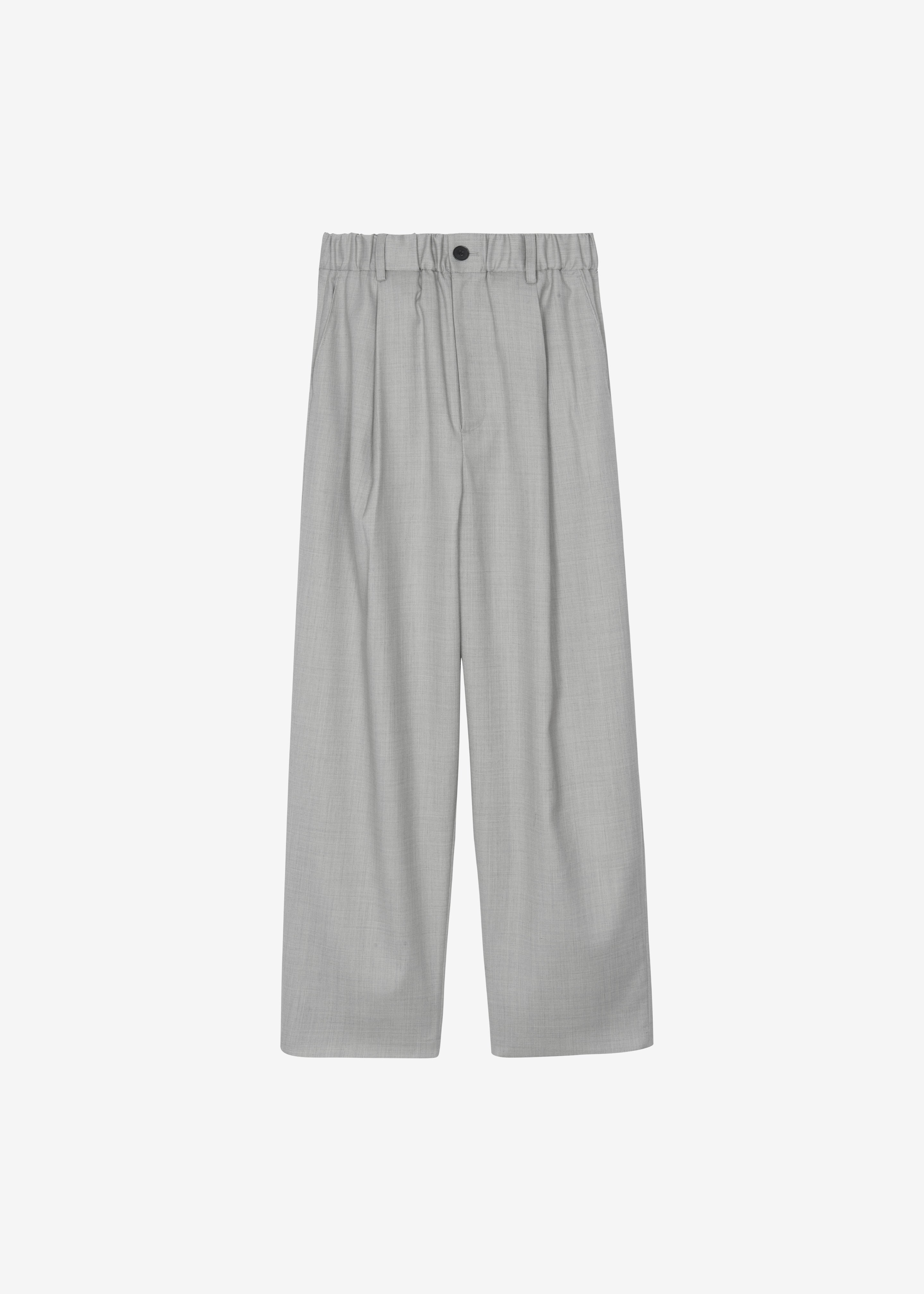 Felix Textured Trousers - Greige Melange - 9