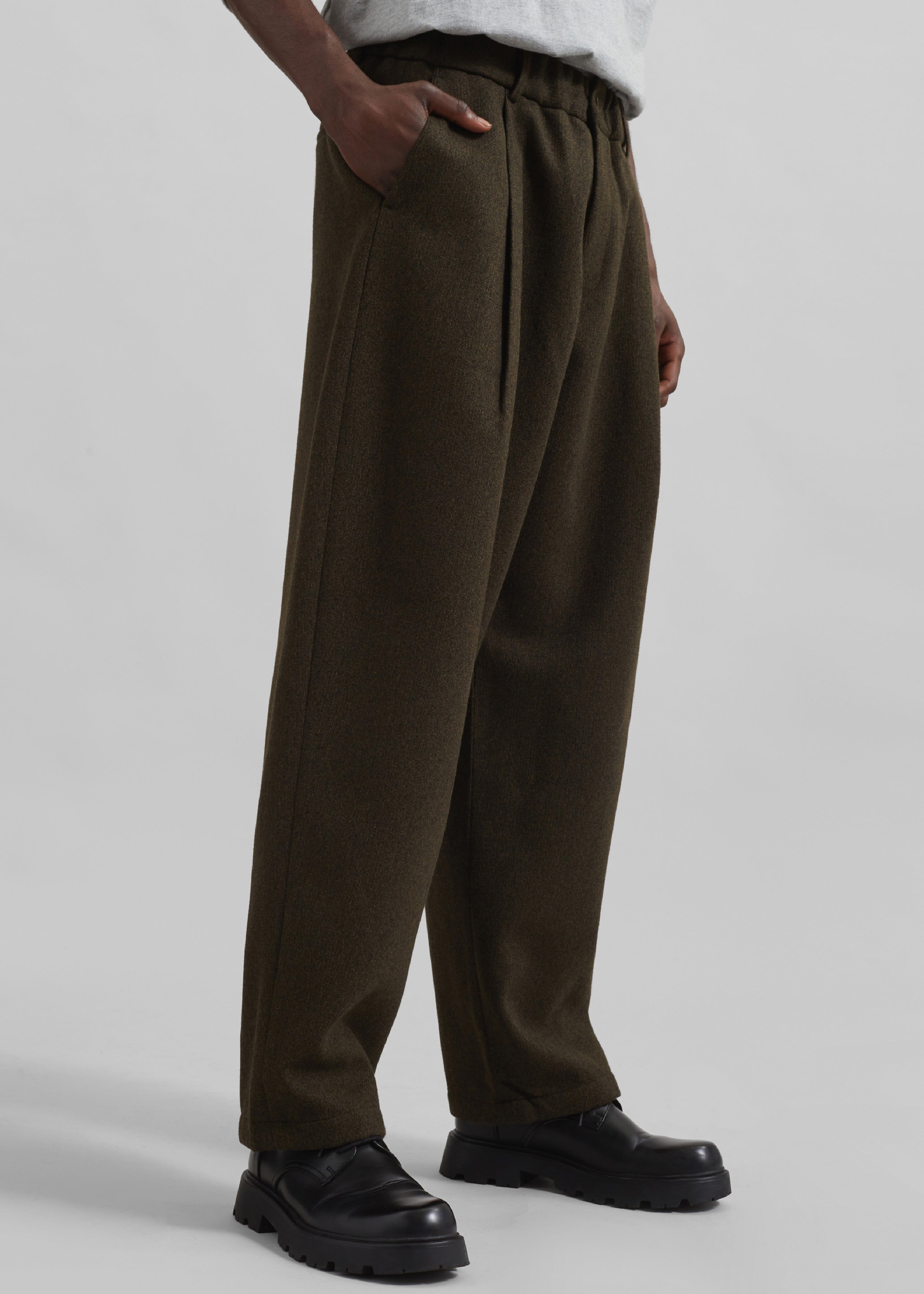 Felix Trousers - Dark Olive - 1