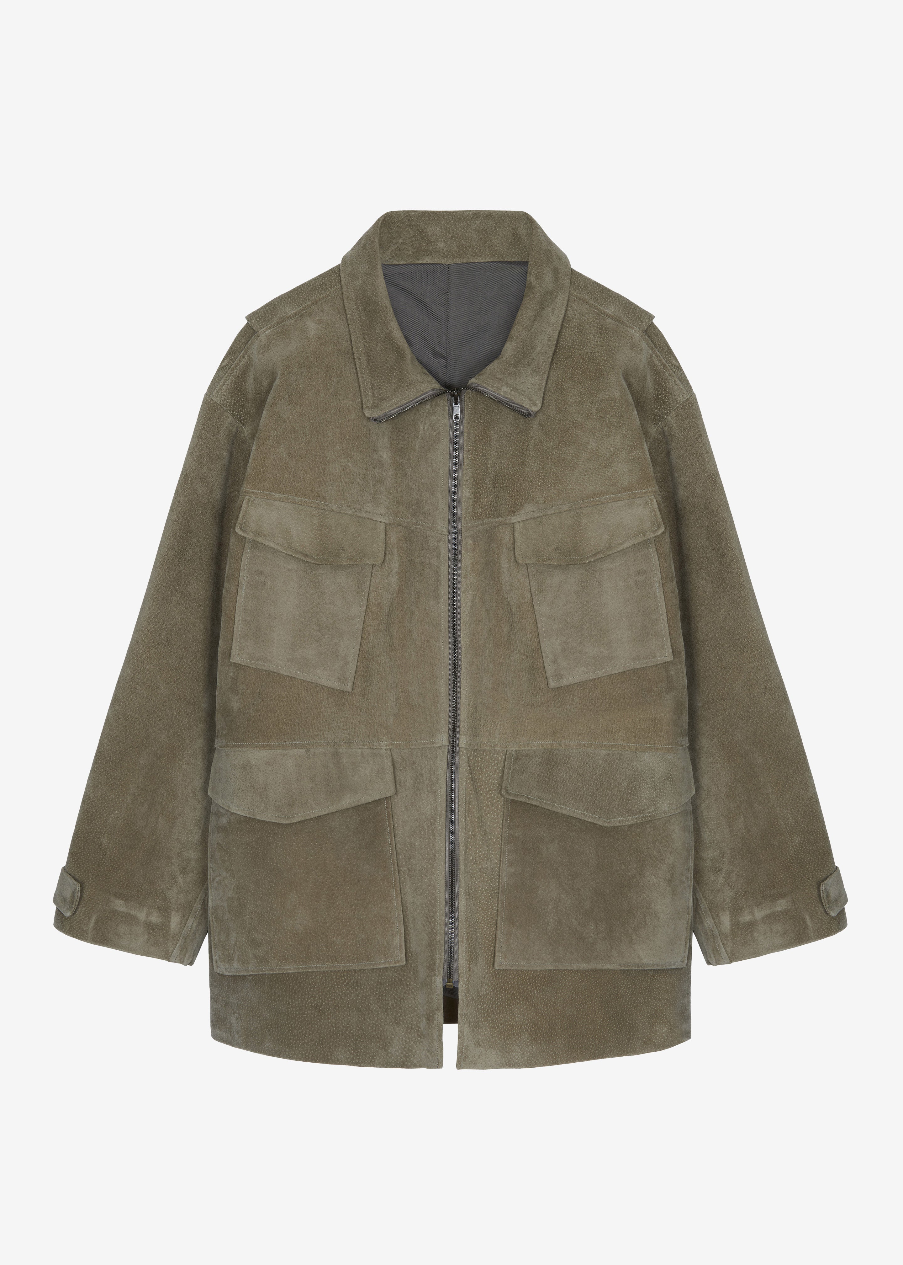 Fennor Suede Jacket - Pale Olive - 7