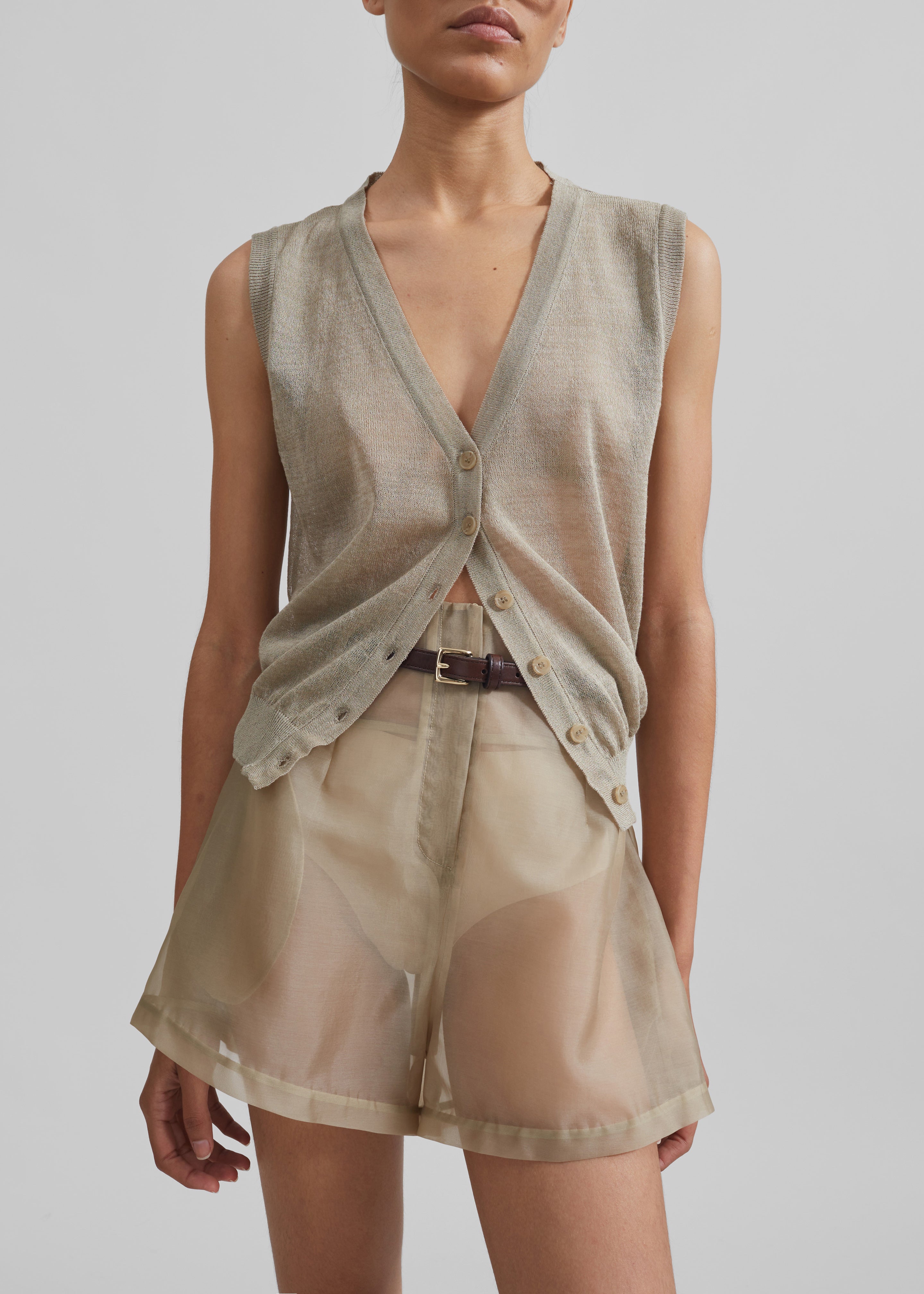 Fern Vest - Beige - 4