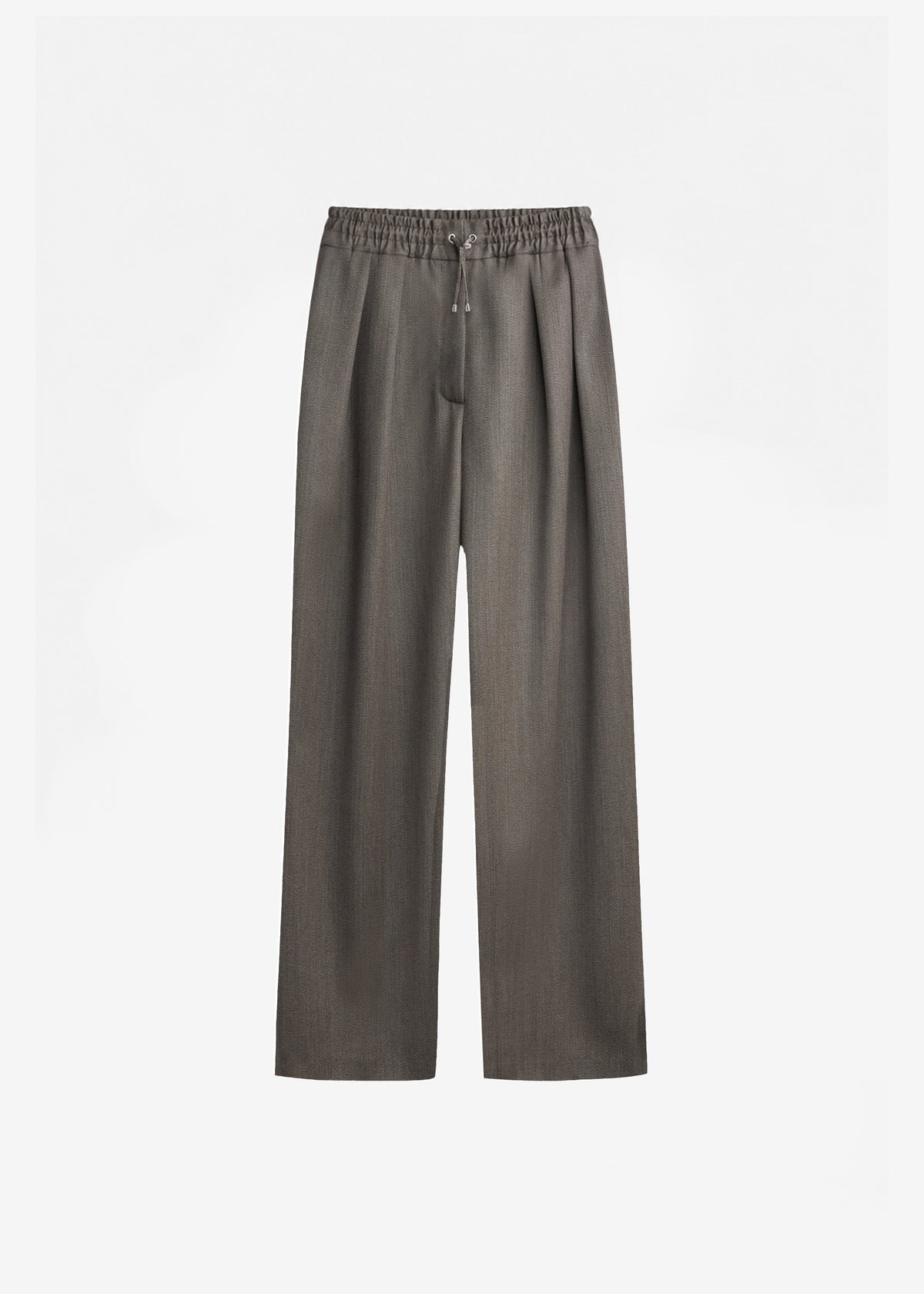 Finn Wool Elastic Pants - Beige Melange - 7
