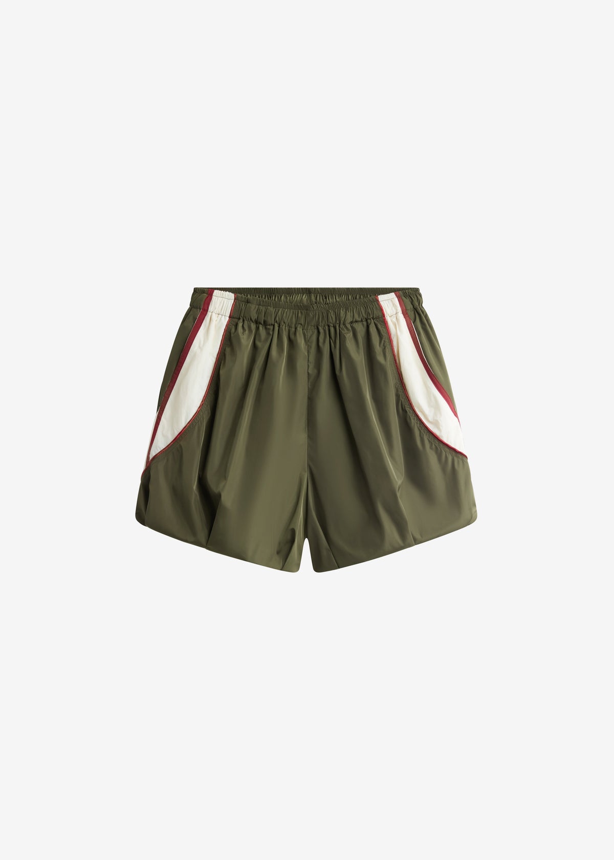 Fiorana Balloon Track Shorts - Olive - 7