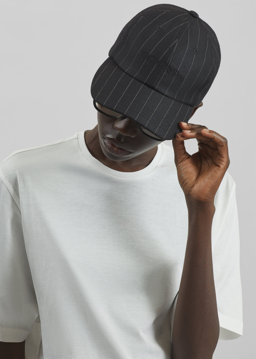Casquette Frankie - Rayures tennis noir/blanc - 1
