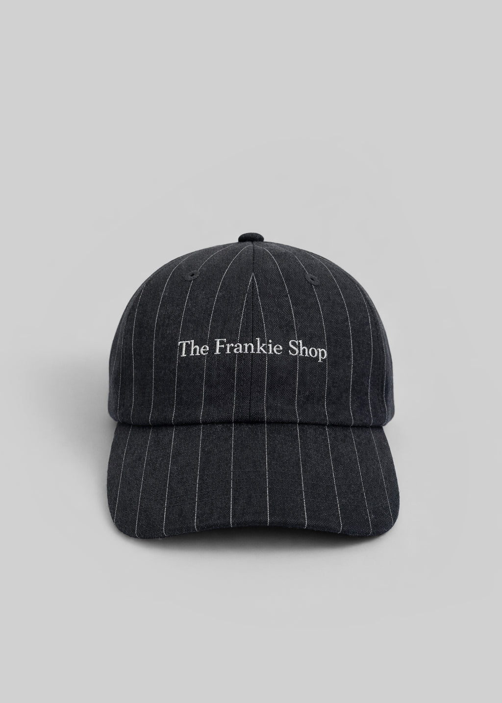 Frankie Baseball Cap - Charcoal/White Pinstripe - 1