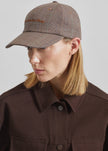 Frankie Baseball Cap - Brown Glen Plaid