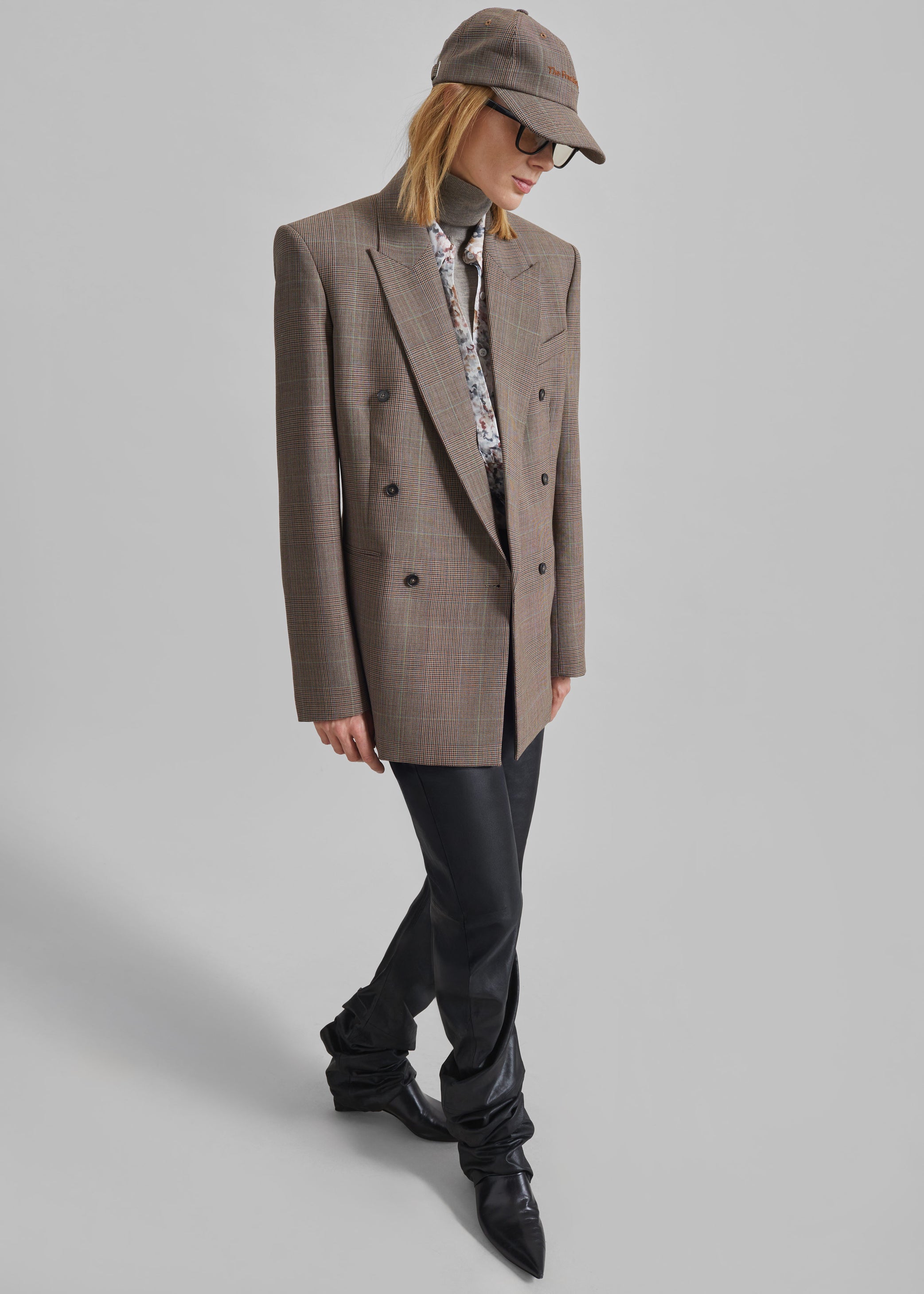 Shop the look image for Frankie Baseball Cap - Brown Glen Plaid
