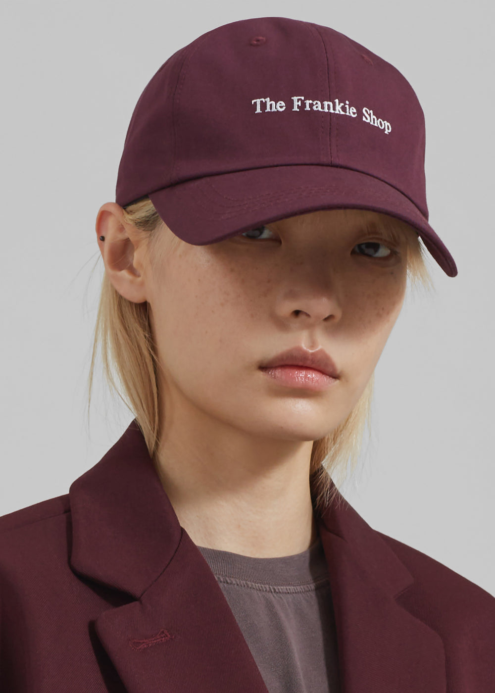 Frankie Baseball Cap - Burgundy - 1