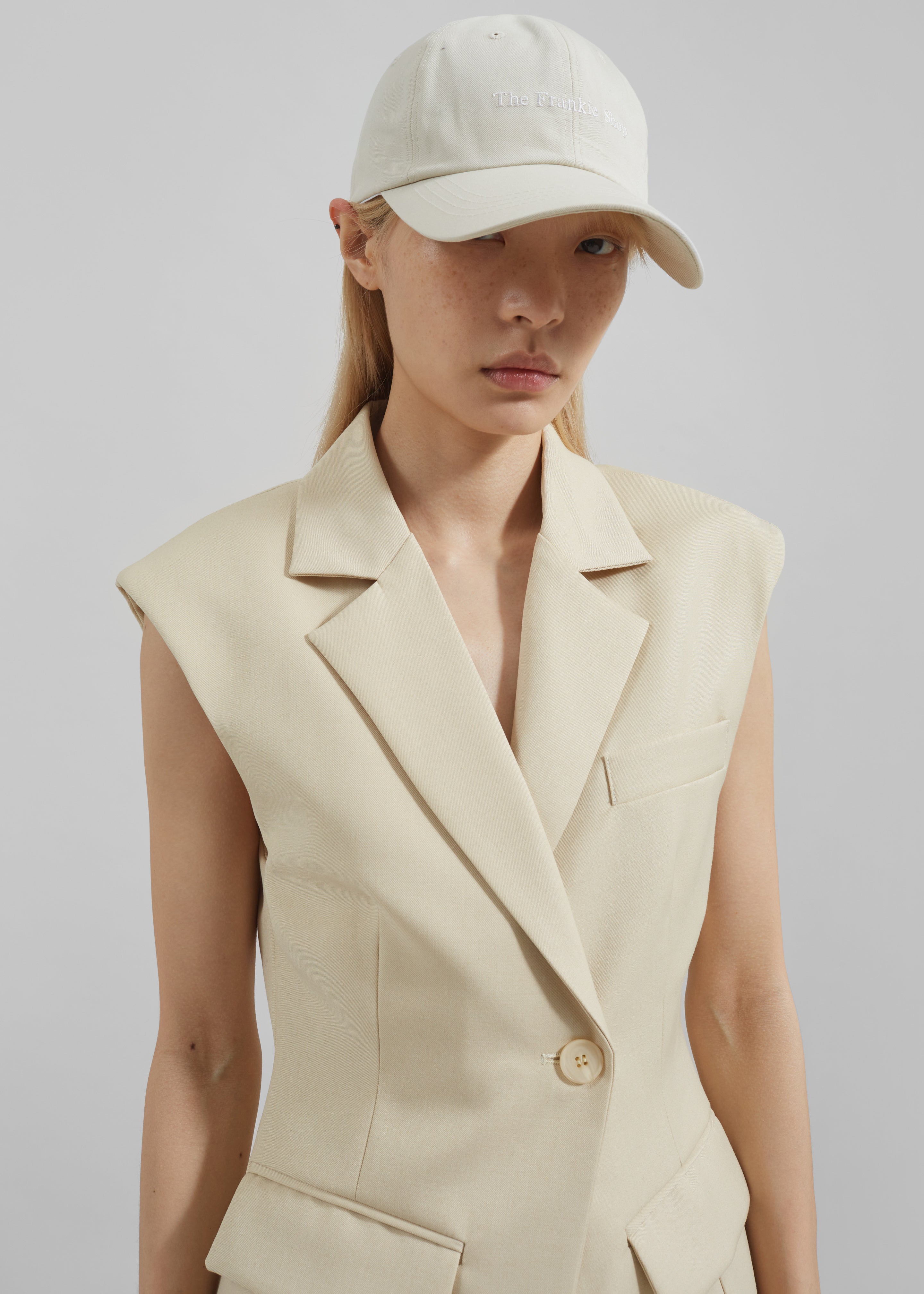 Frankie Baseball Cap - Ivory - 5