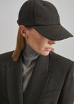 Frankie Baseball Cap - Olive Glen Plaid