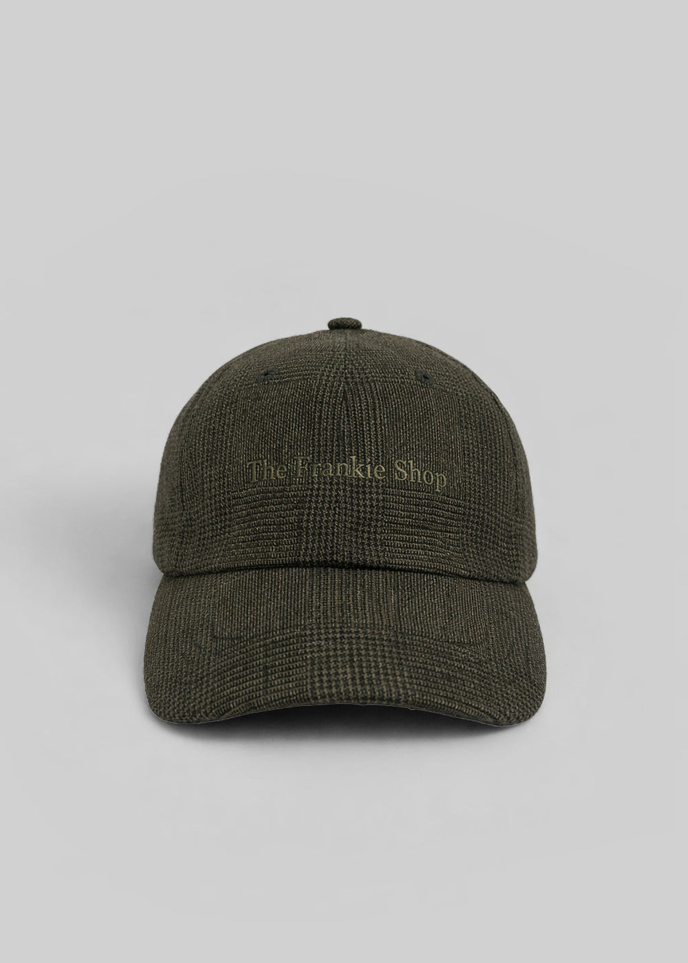 Frankie Baseball Cap - Olive Glen Plaid - 1