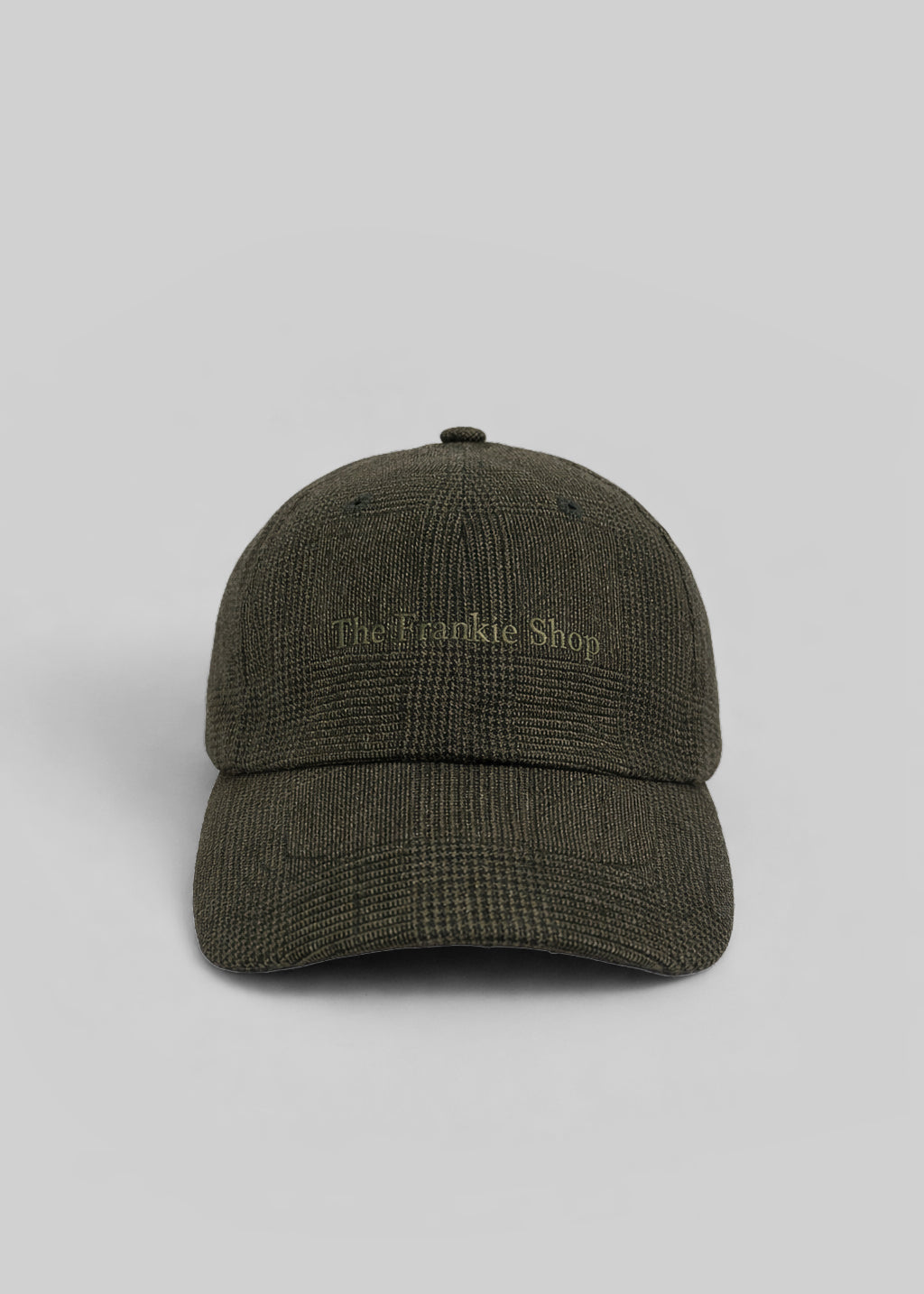 Frankie Baseball Cap - Olive Glen Plaid - 2