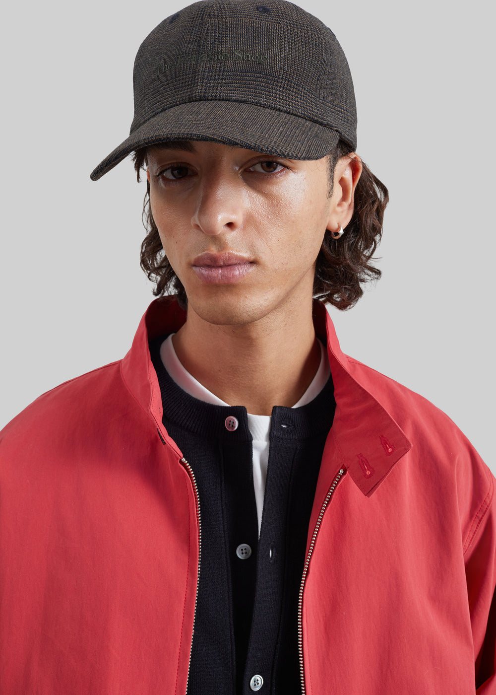Cappellino baseball Frankie - Principe di Galles oliva - 1