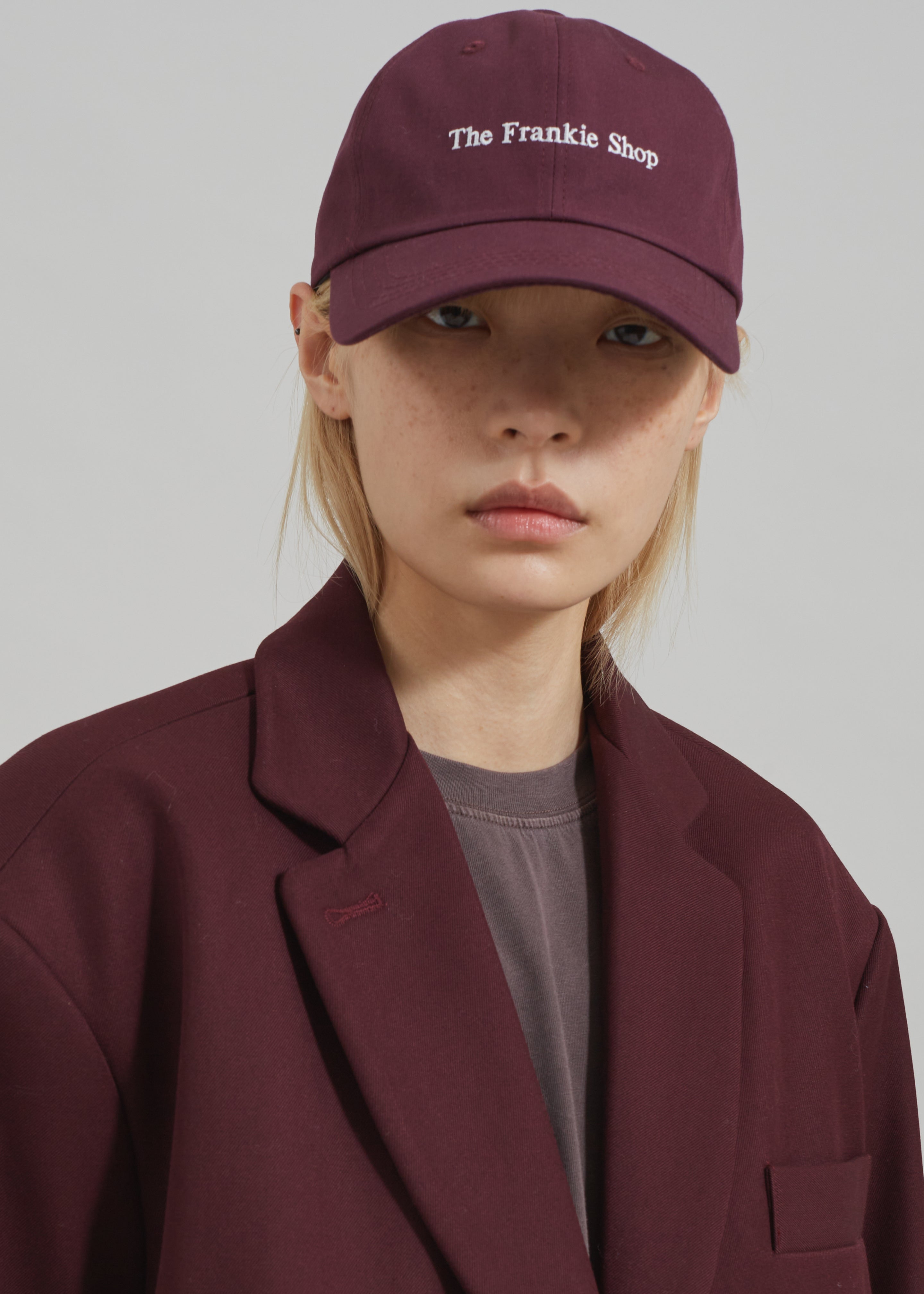 Frankie Baseball Cap - Burgundy - 3