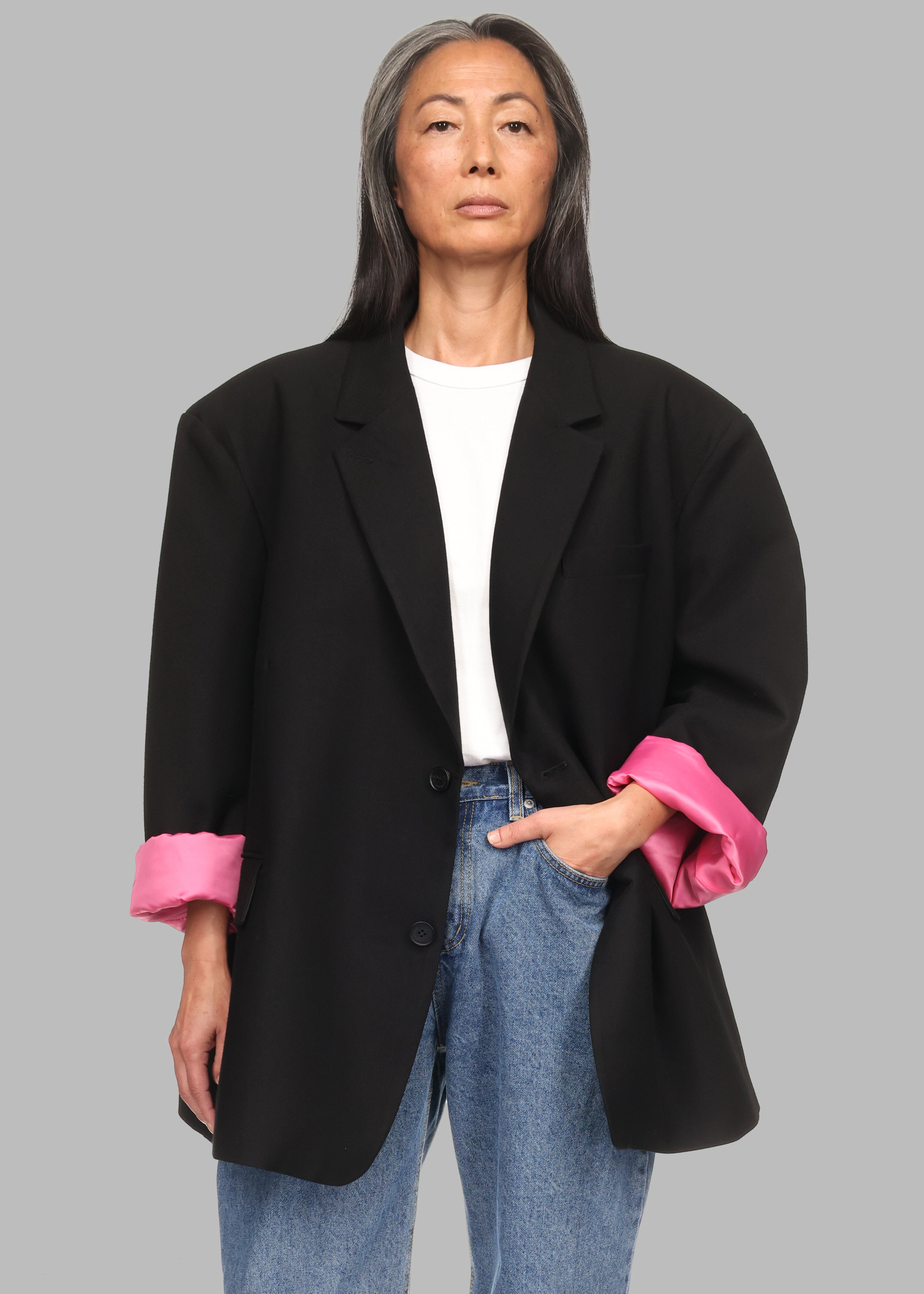 Frankie Oversized Boyfriend Blazer x Barbie™ - Black - 4