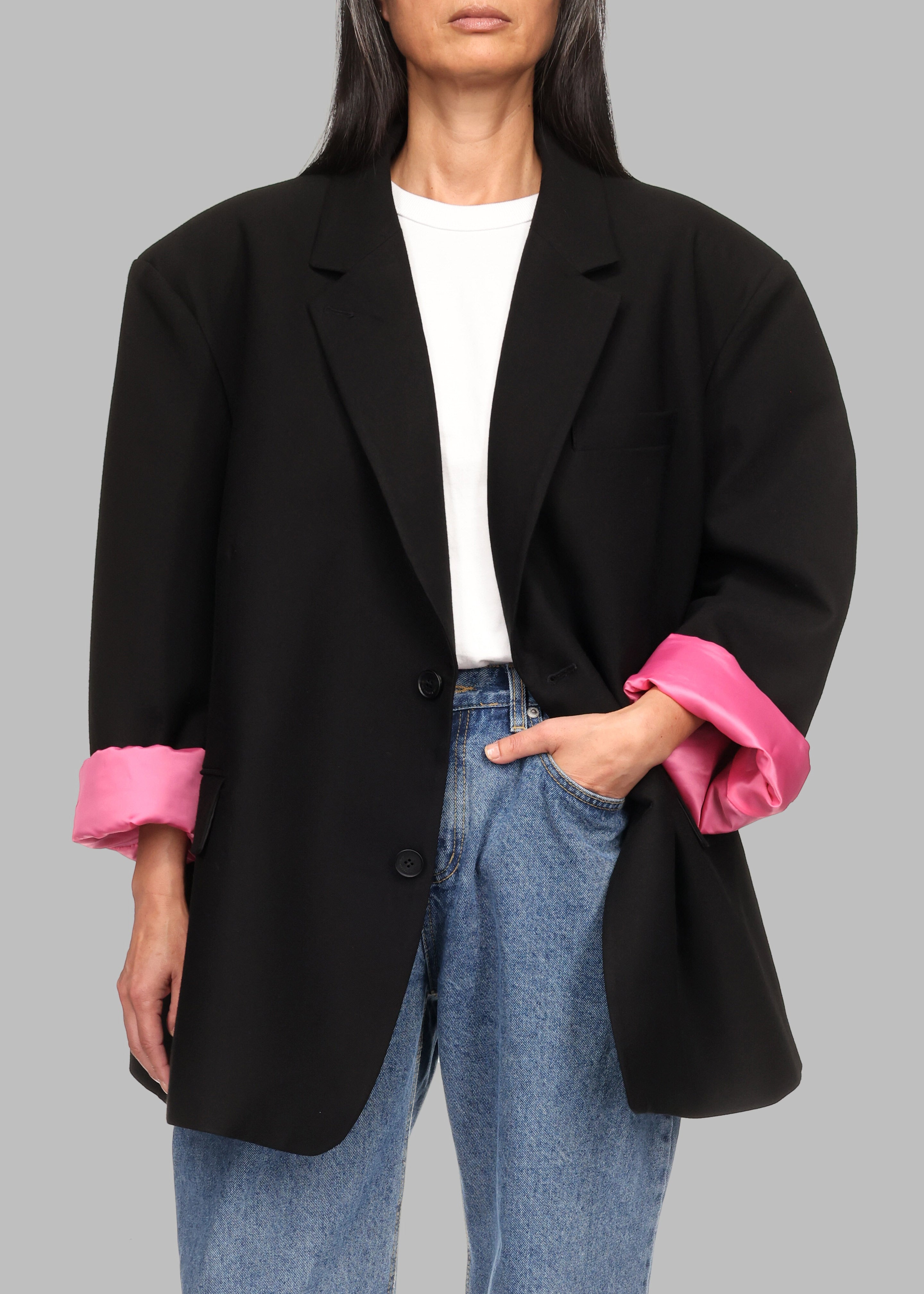 Frankie Oversized Boyfriend Blazer x Barbie™ - Black - 5