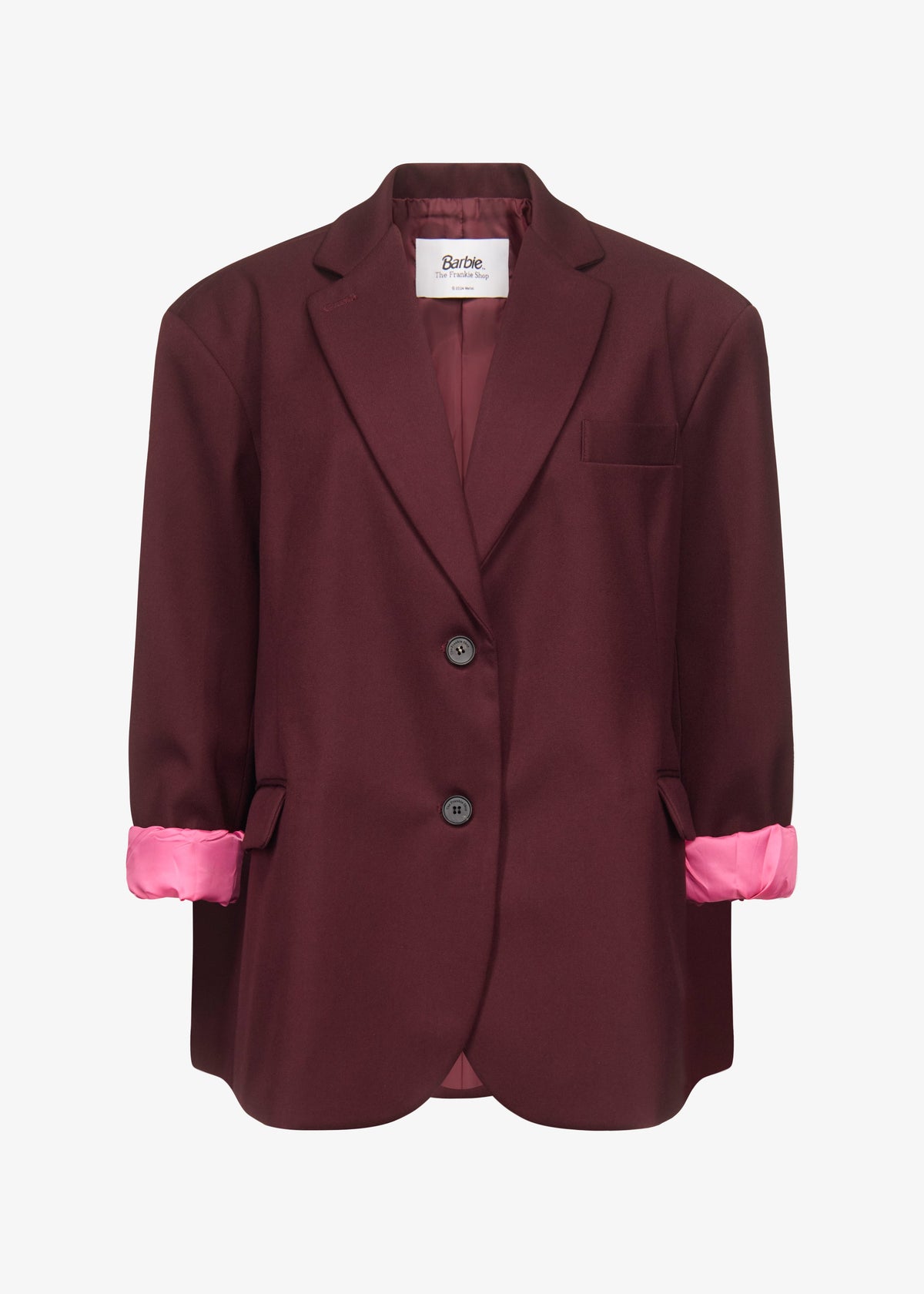 Frankie Oversized Boyfriend Blazer x Barbie™ - Burgundy - 11