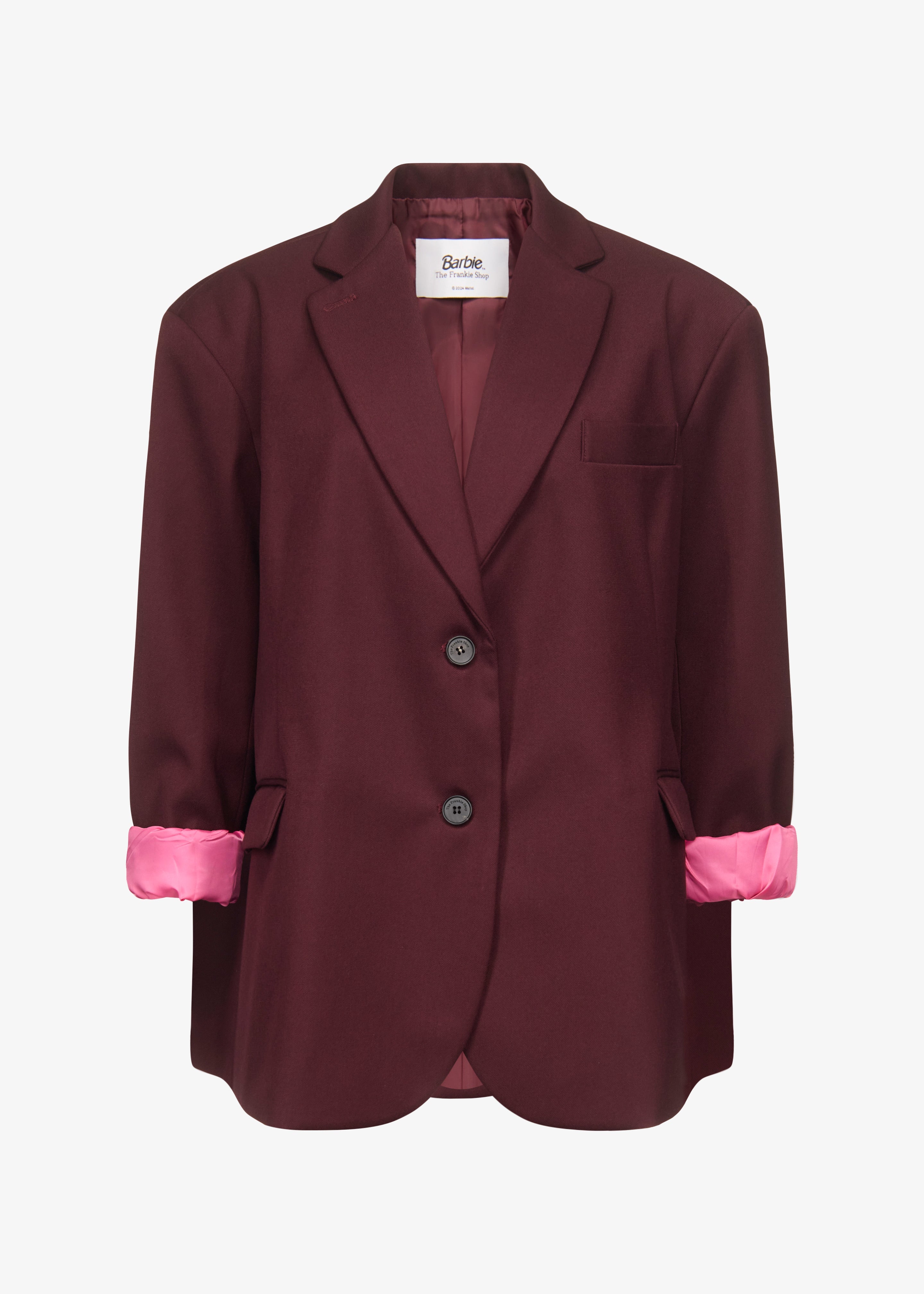 Frankie Oversized Boyfriend Blazer x Barbie™ - Burgundy - 11