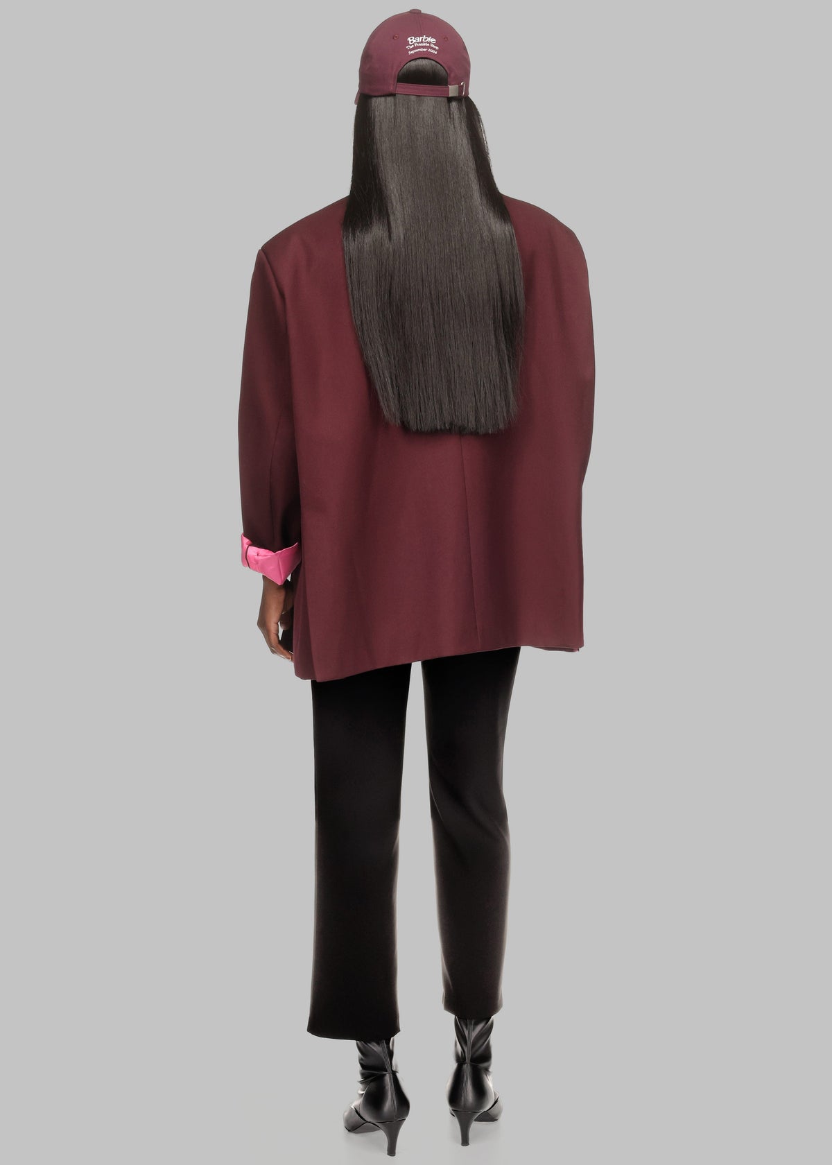 Frankie Oversized Boyfriend Blazer x Barbie™ - Burgundy - 10