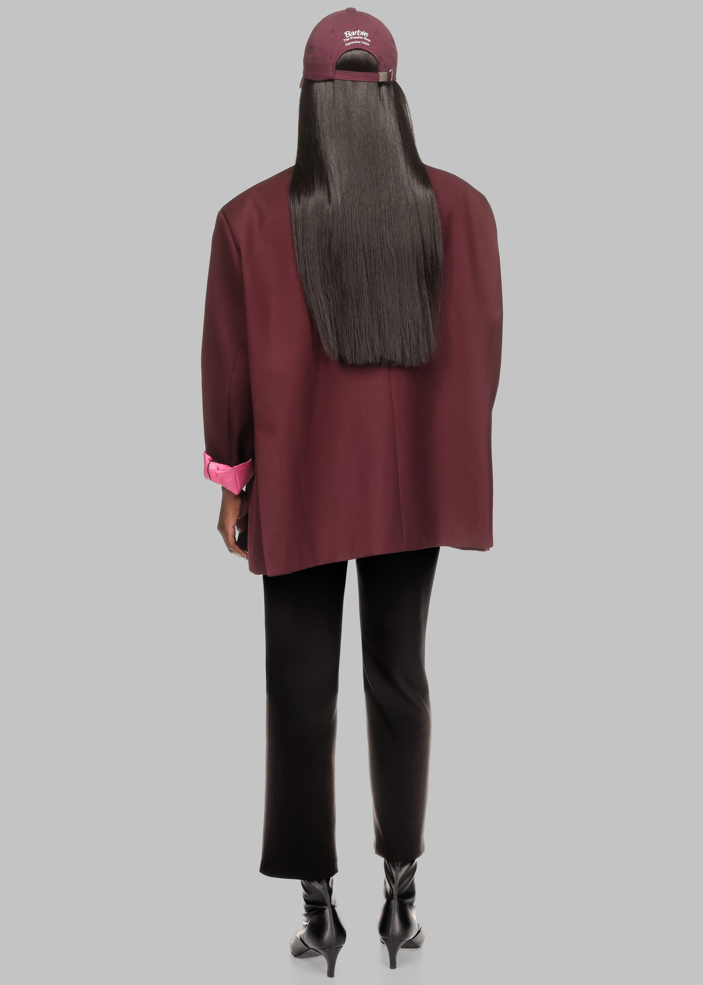 Frankie Oversized Boyfriend Blazer x Barbie™ - Burgundy - 10