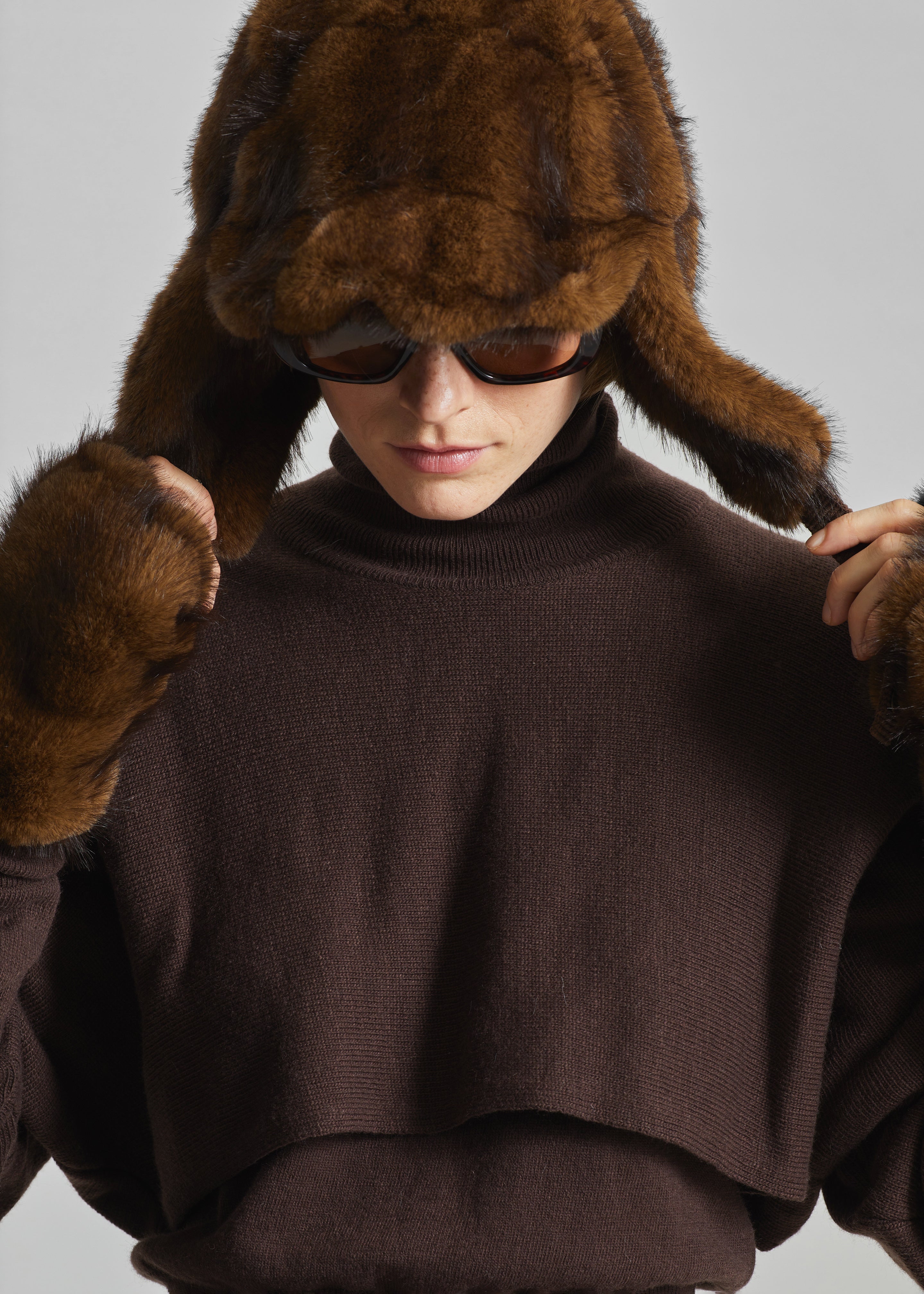 Chapka Freccia en fausse fourrure - Marron - 5