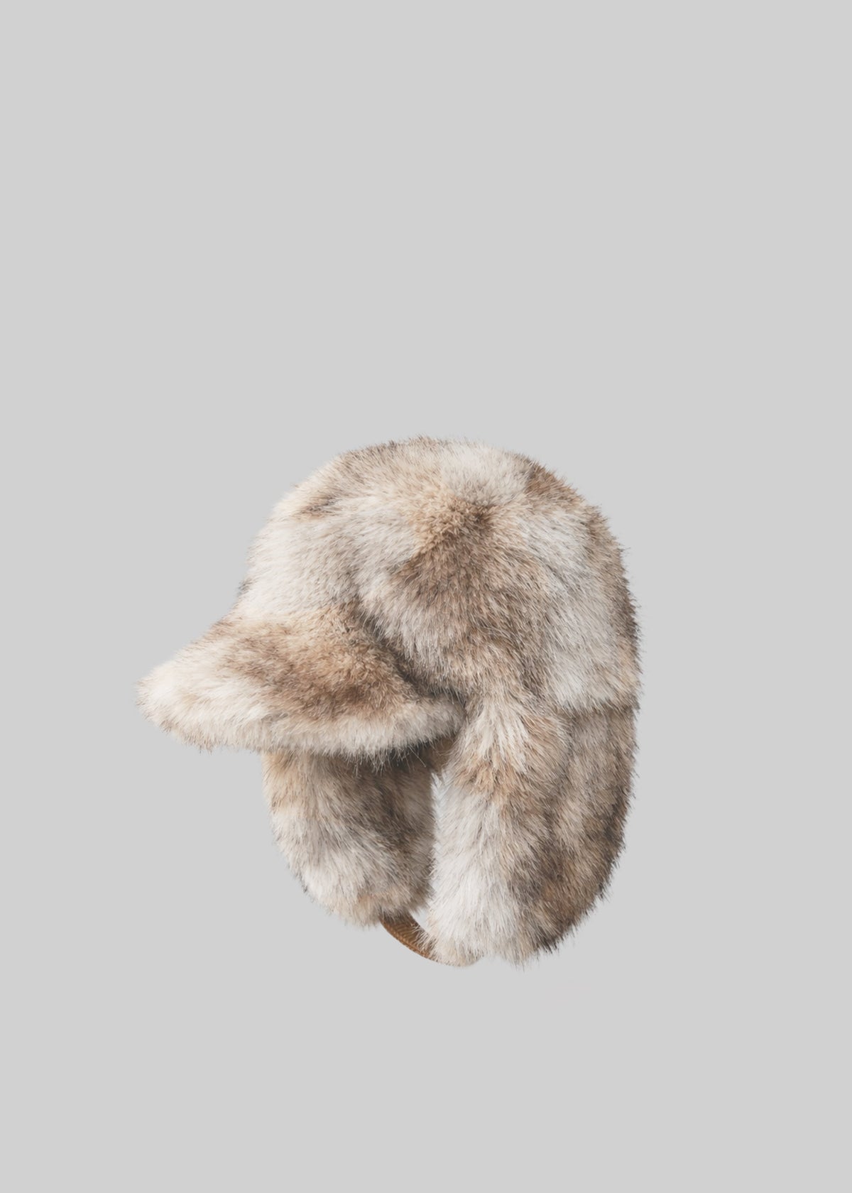 Chapka aviateur Freccia en fausse fourrure - Gris - 2