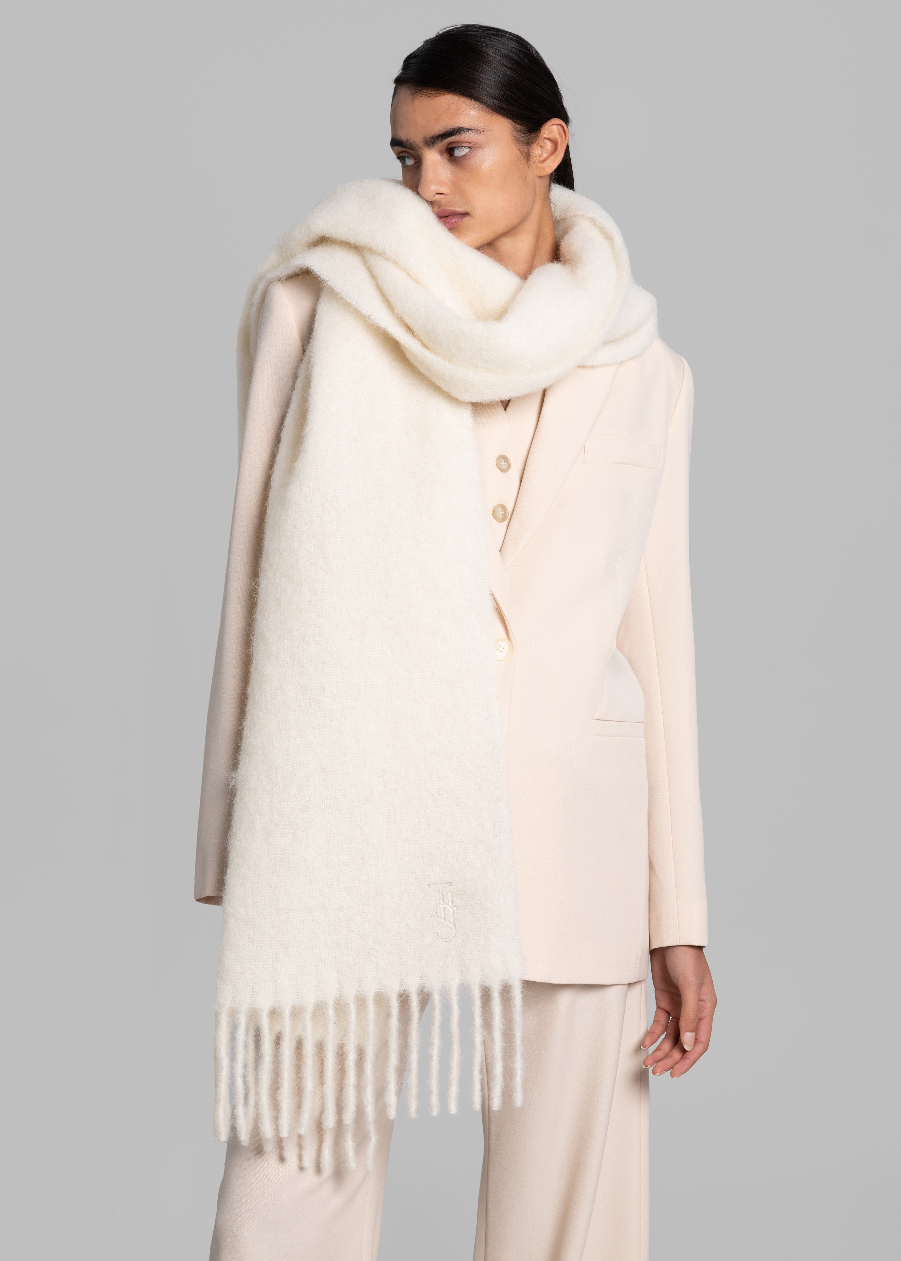 Frankie Lanne Scarf - Off White - 1