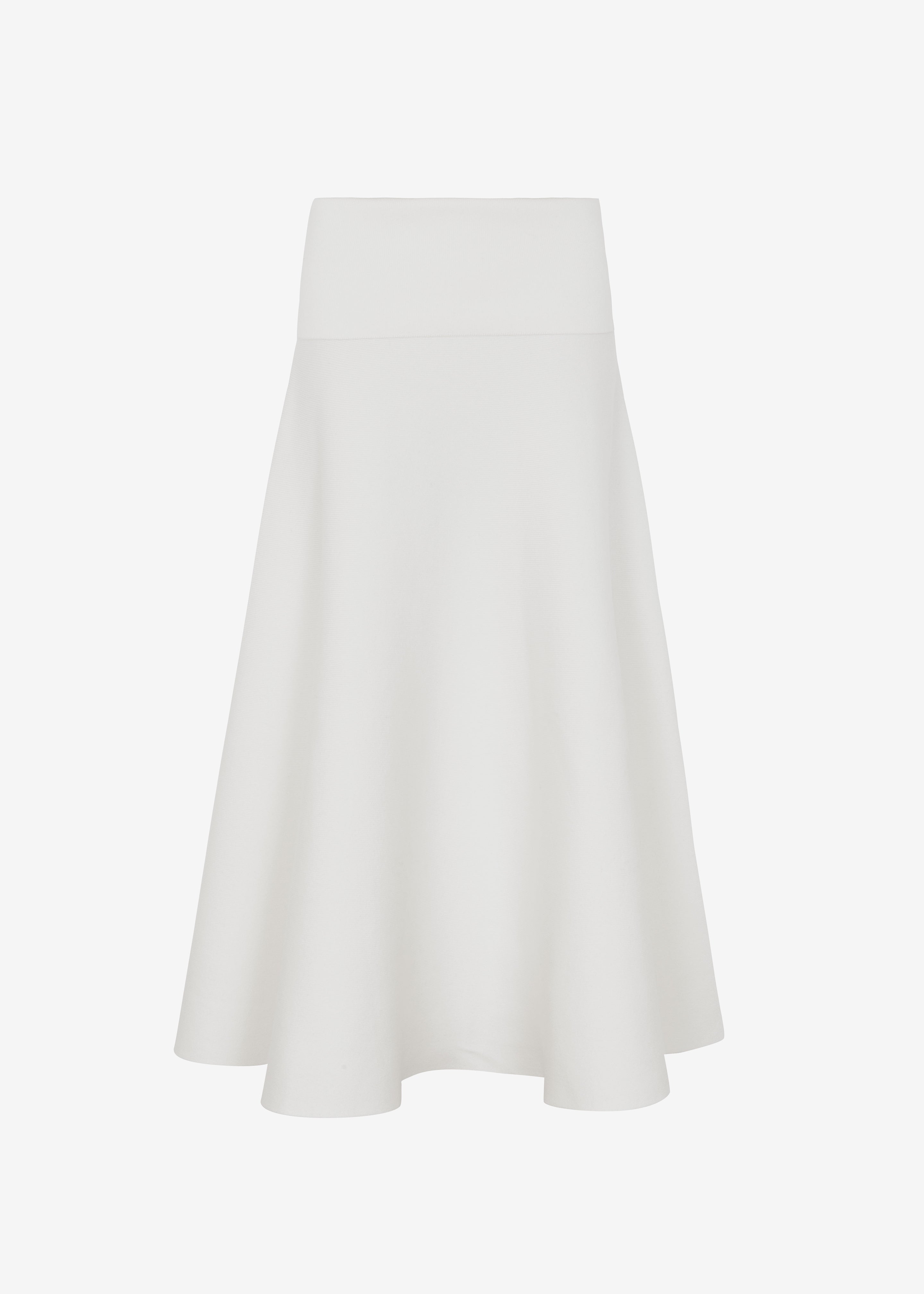Gabrielle Knit Midi Skirt - Off White - 12