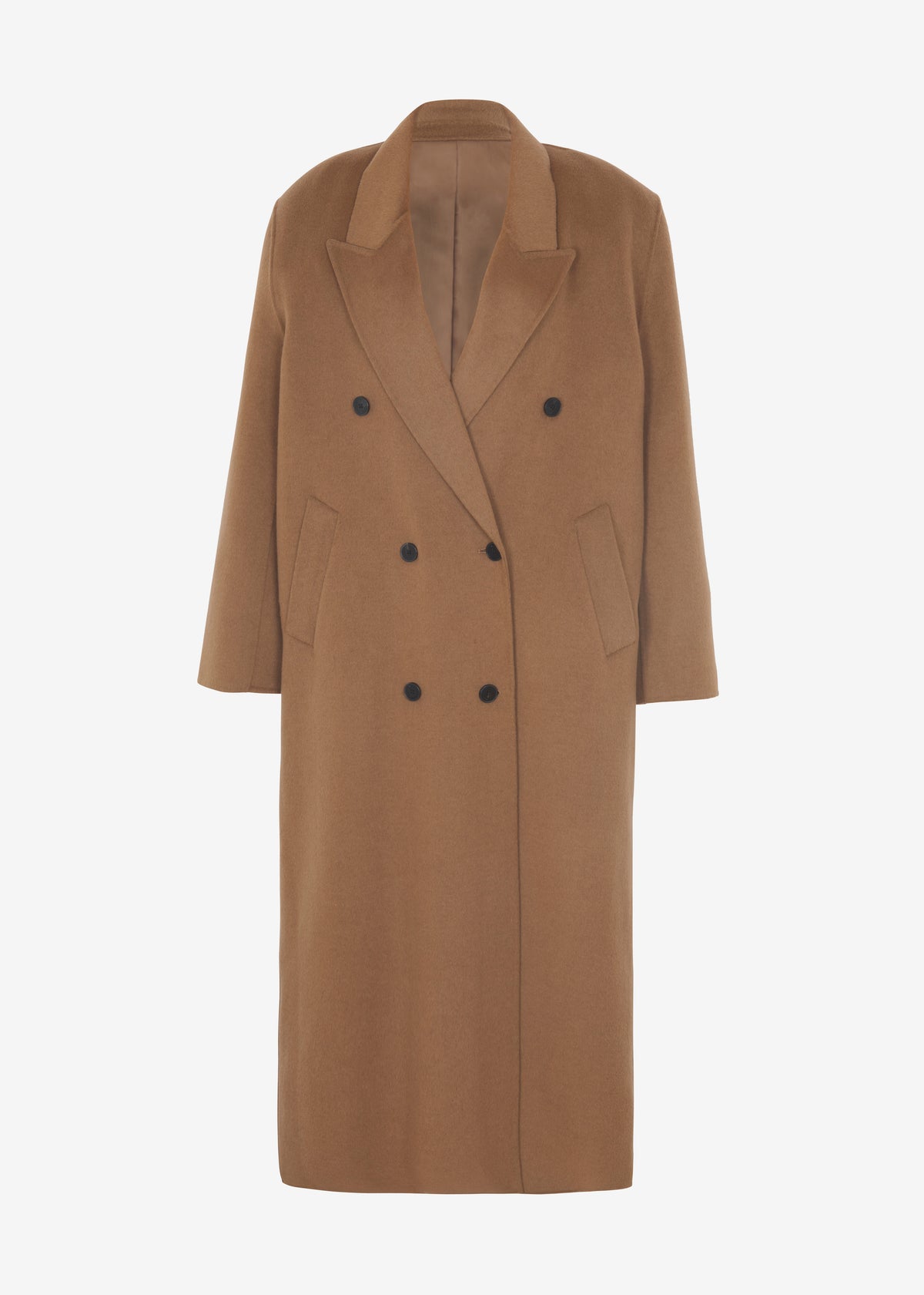 Gaia Double Breasted Coat - Camel - 8