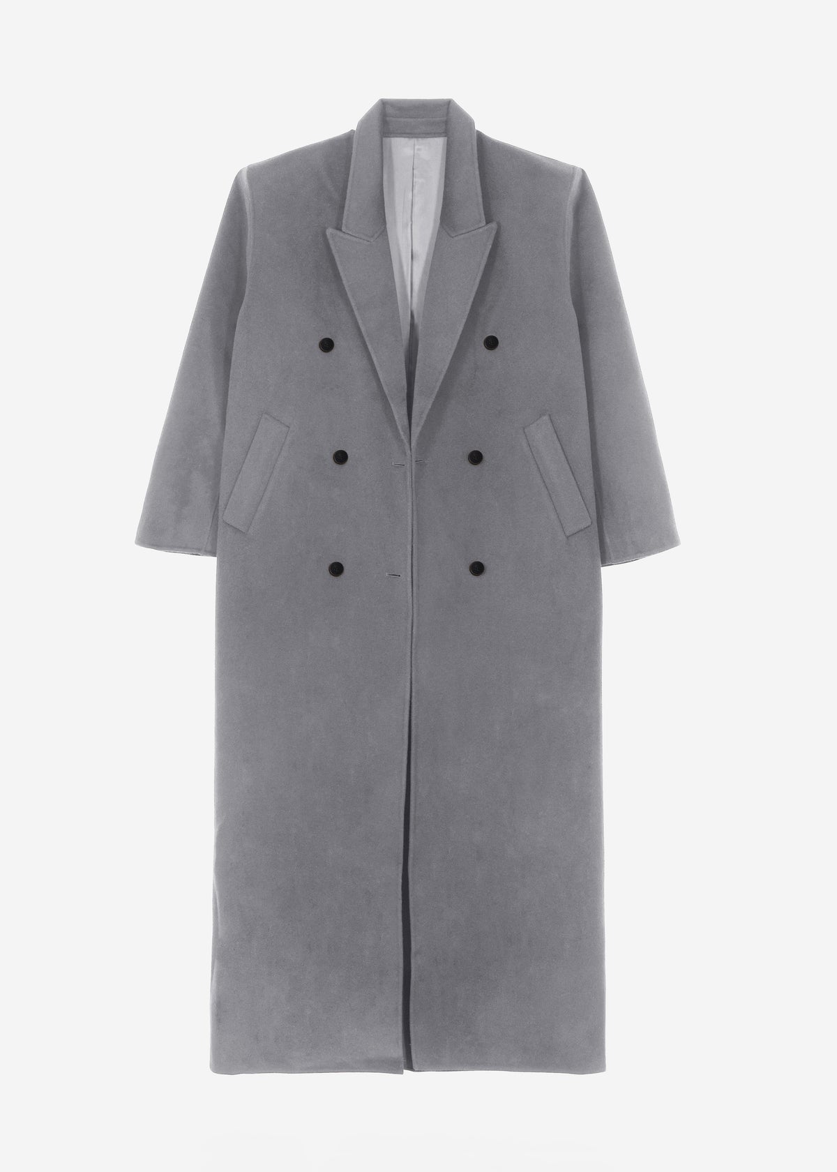 Gaia Double Breasted Coat - Grey - 9