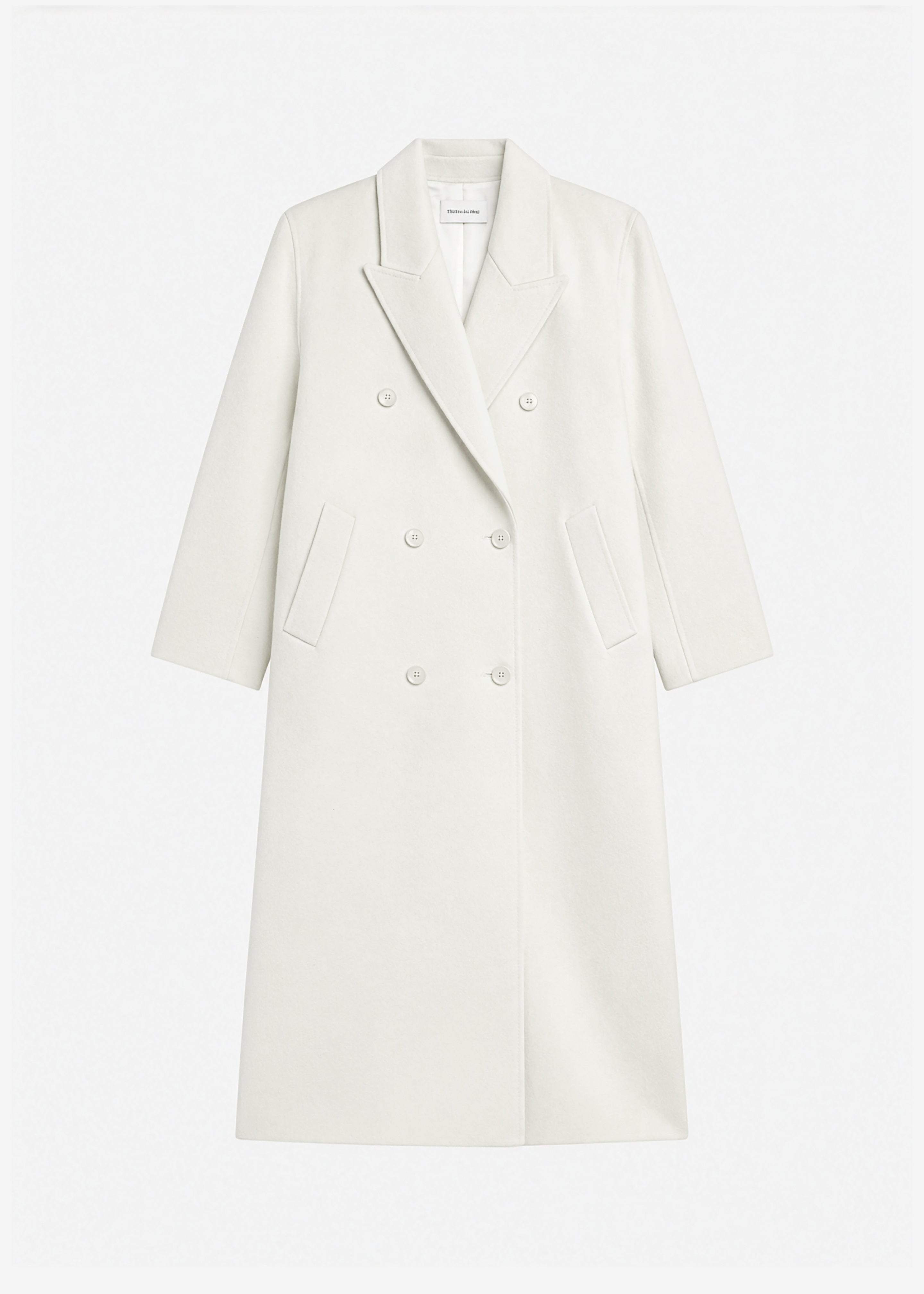 Gaia Double-Breasted Coat - Ivory – The Frankie Shop Europe