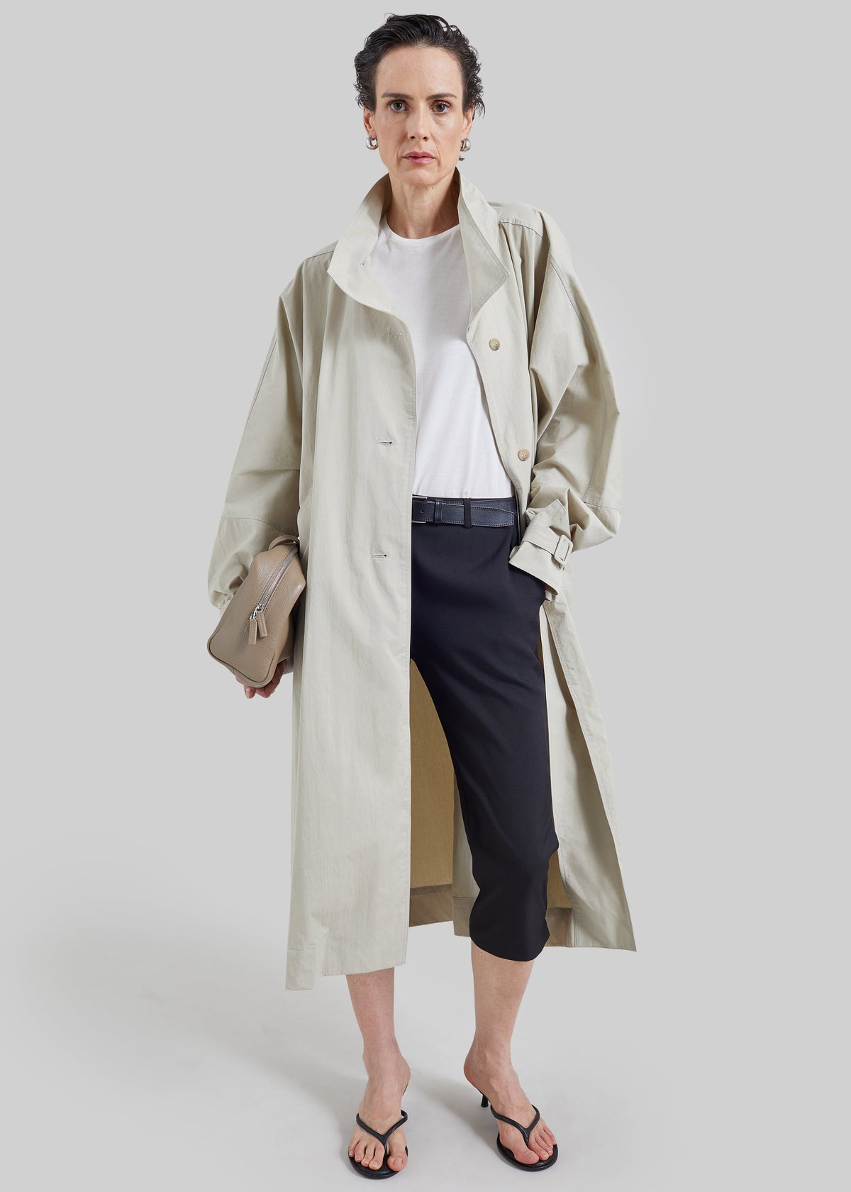 Shop the look image for Gaillon Oversized Trench Coat - Light Beige