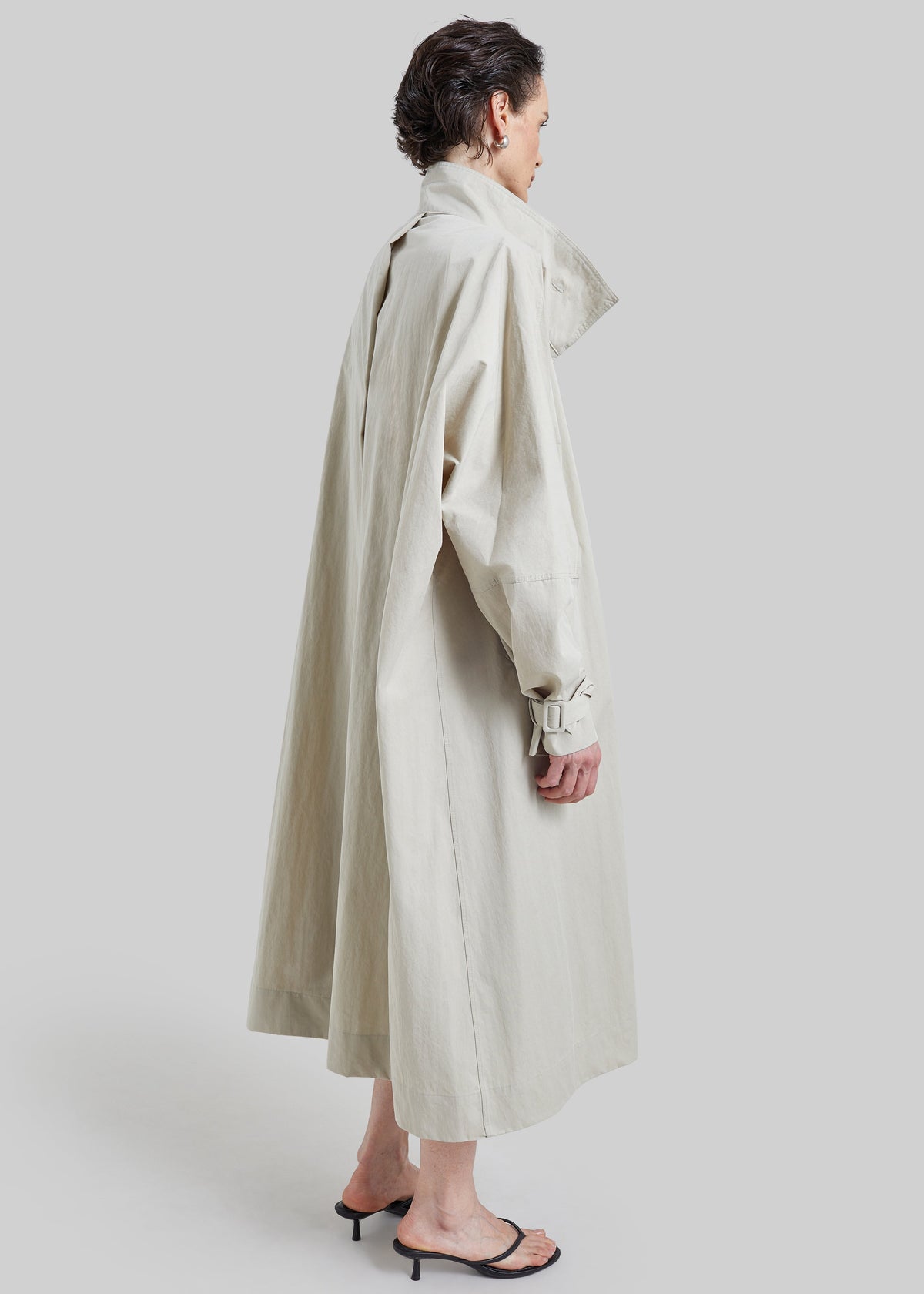 Gaillon Oversized Trench Coat - Light Beige