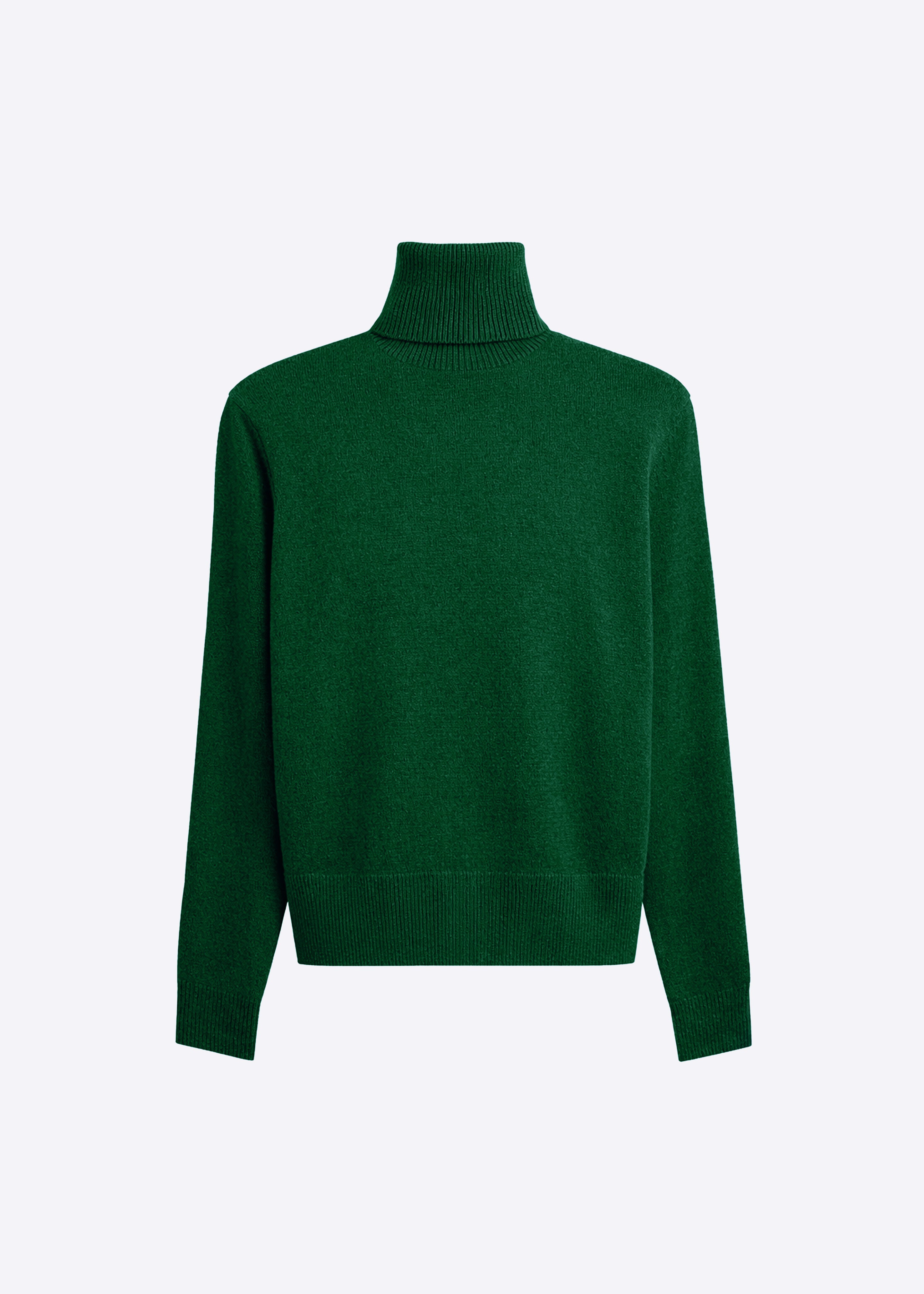 Gala Padded Knit Turtleneck - Forest Green - 6